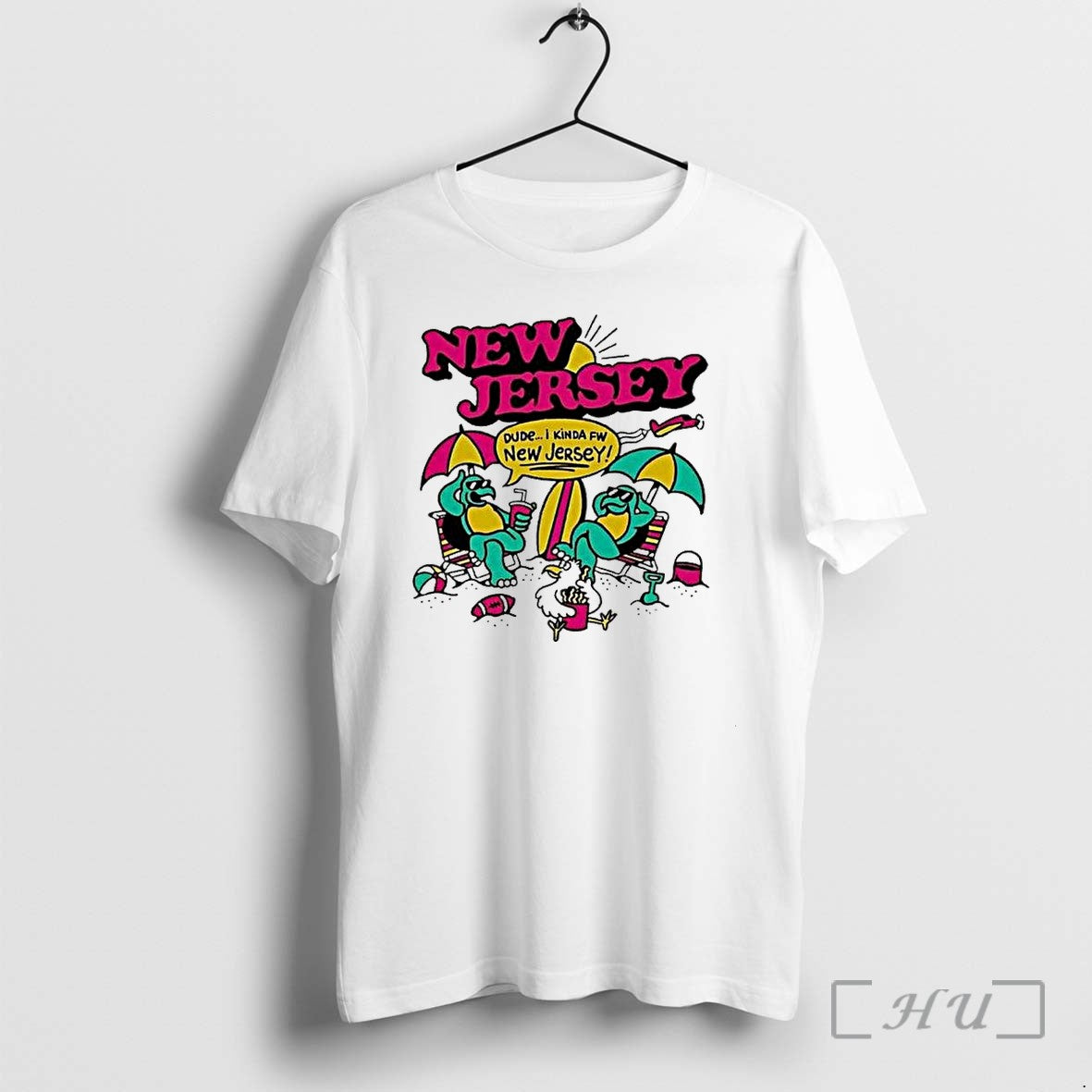 Officials New Jersey Dude I Kinda Fw Beach Summer - Adult & Kids T-Shirts, Sweatshirts & Hoodies apparel design preview 1
