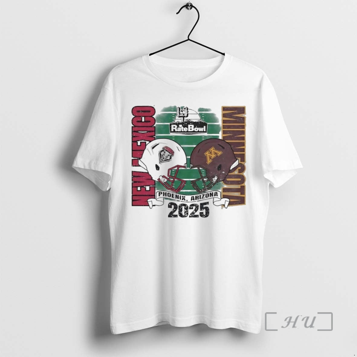 Officials New Mexico Lobos Vs Minnesota Golden Gophers 2025 Rate Bowl Helmet Circle Premium - T-Shirt, Sweatshirt, Hoodie