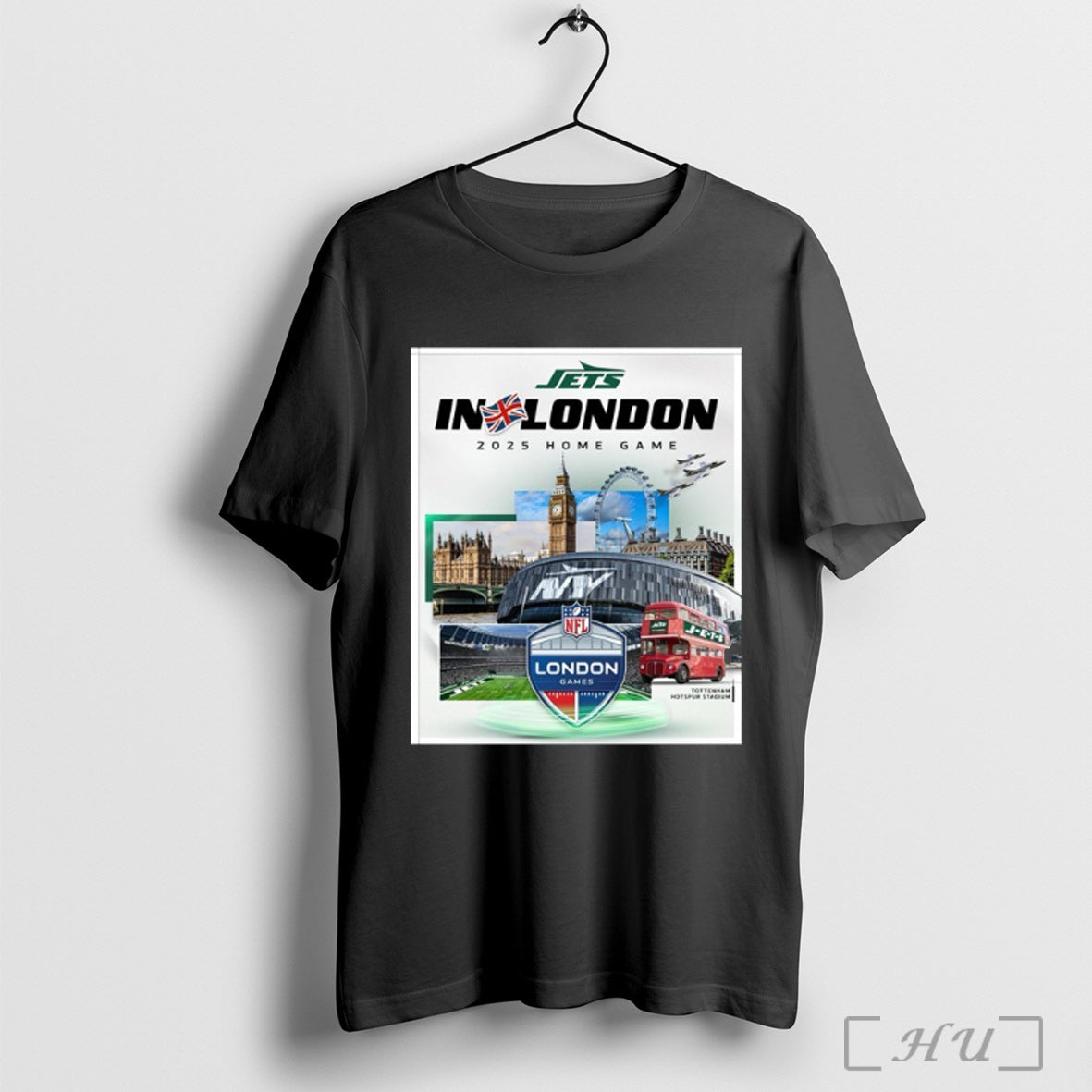 Officials New York Jets In London 2025 Home Game T Shirt Unisex T-shirt, Sweatshirt, Hoodie, Long Sleeve Tee - T-Shirt, Sweatshirt, Hoodie