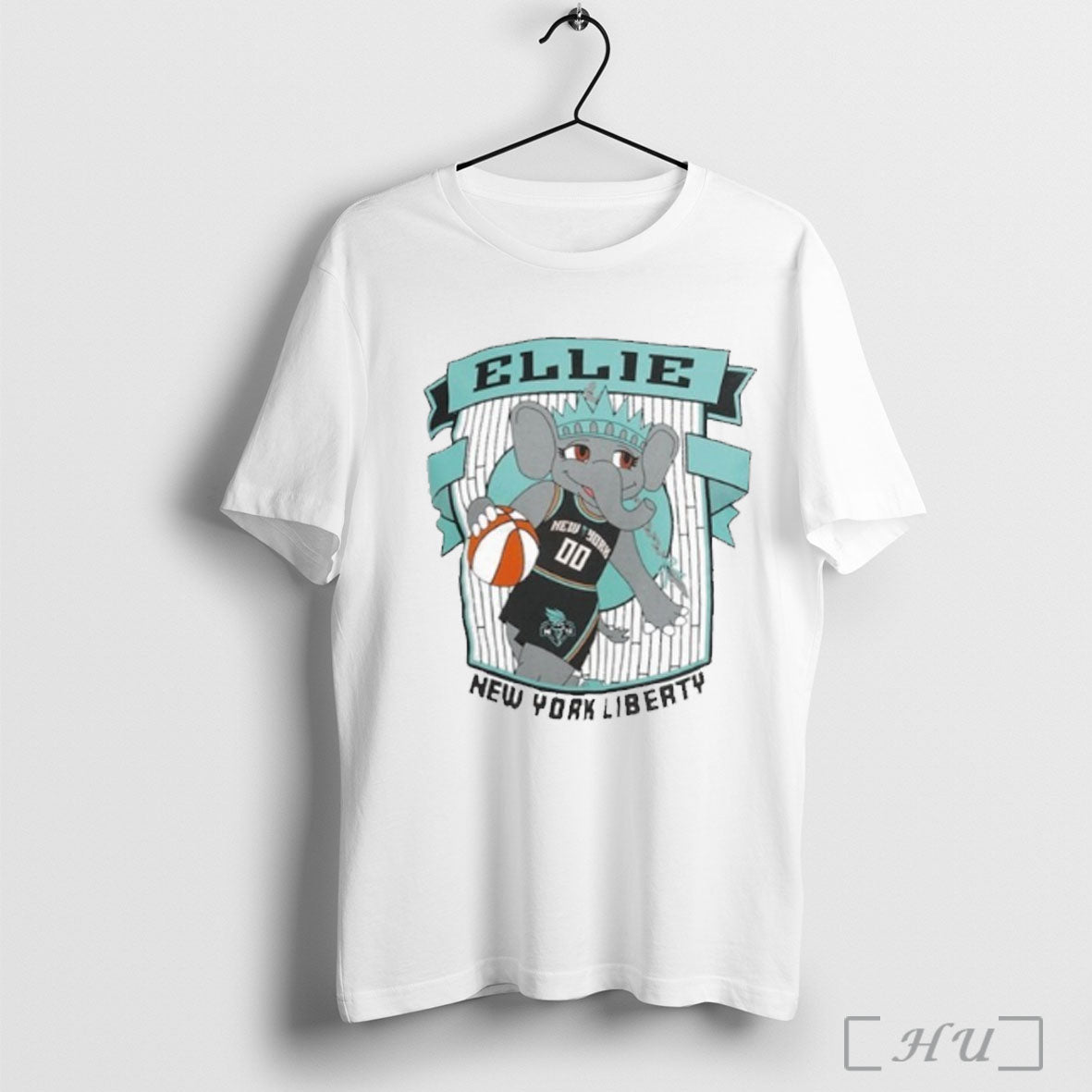 Officials New York Liberty Ellie Mascot Established T Shirt Unisex T-shirt, Sweatshirt, Hoodie, Long Sleeve Tee - T-Shirt, Sweatshirt, Hoodie
