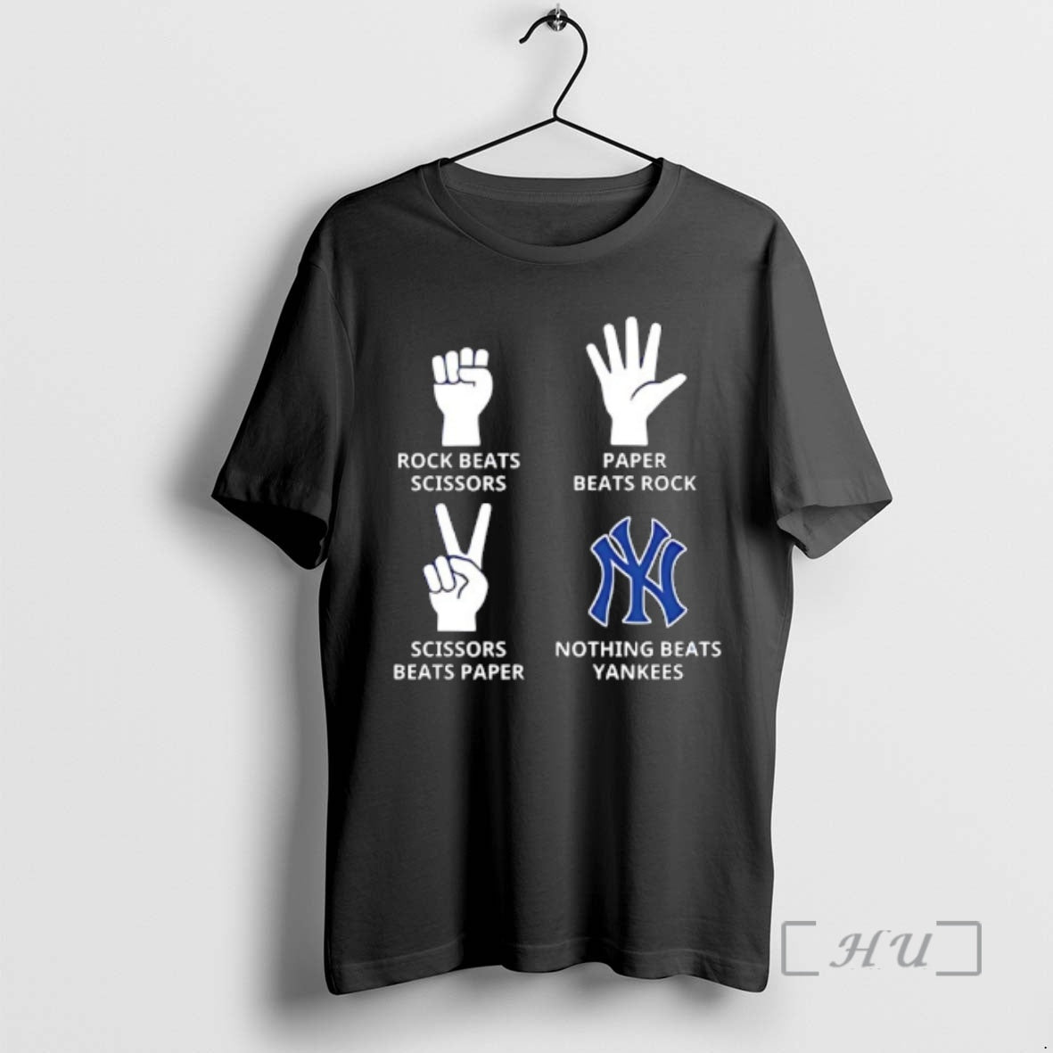 Officials New York Yankees Nothing Beats Rock Beats Scissors Paper Beats Rock Scissors Beats Paper - T-Shirt, Sweatshirt, Hoodie
