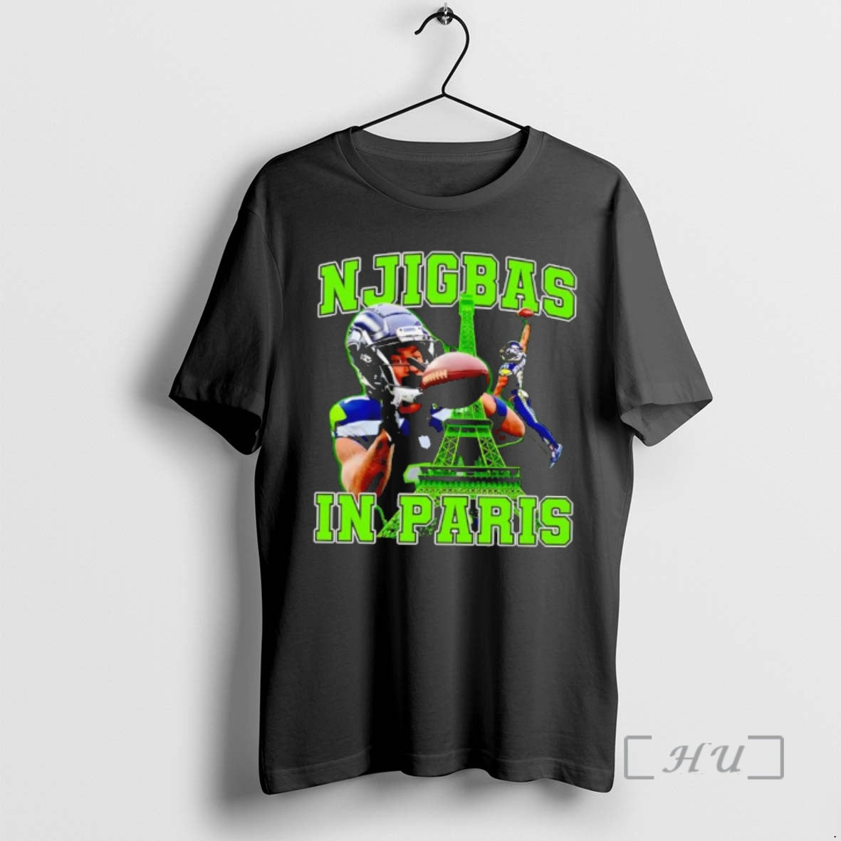 Officials Njigbas In Paris Jaxon Smith Njigba Eiffel Tower Football - T-Shirt, Sweatshirt, Hoodie