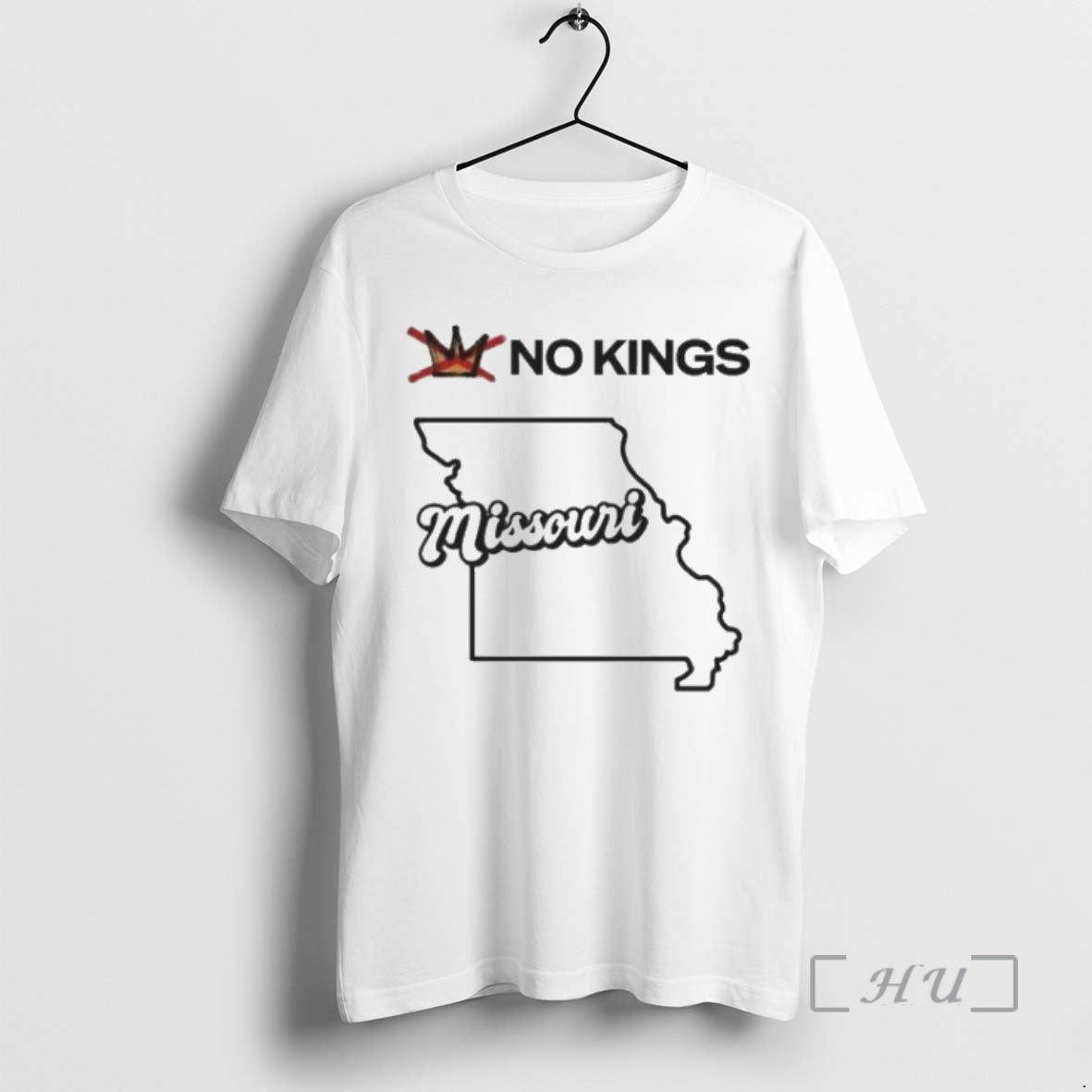 Officials No Kings Missouri Map Tour 2026 Unisex T-shirt, Sweatshirt, Hoodie, Long Sleeve Tee - T-Shirt, Sweatshirt, Hoodie