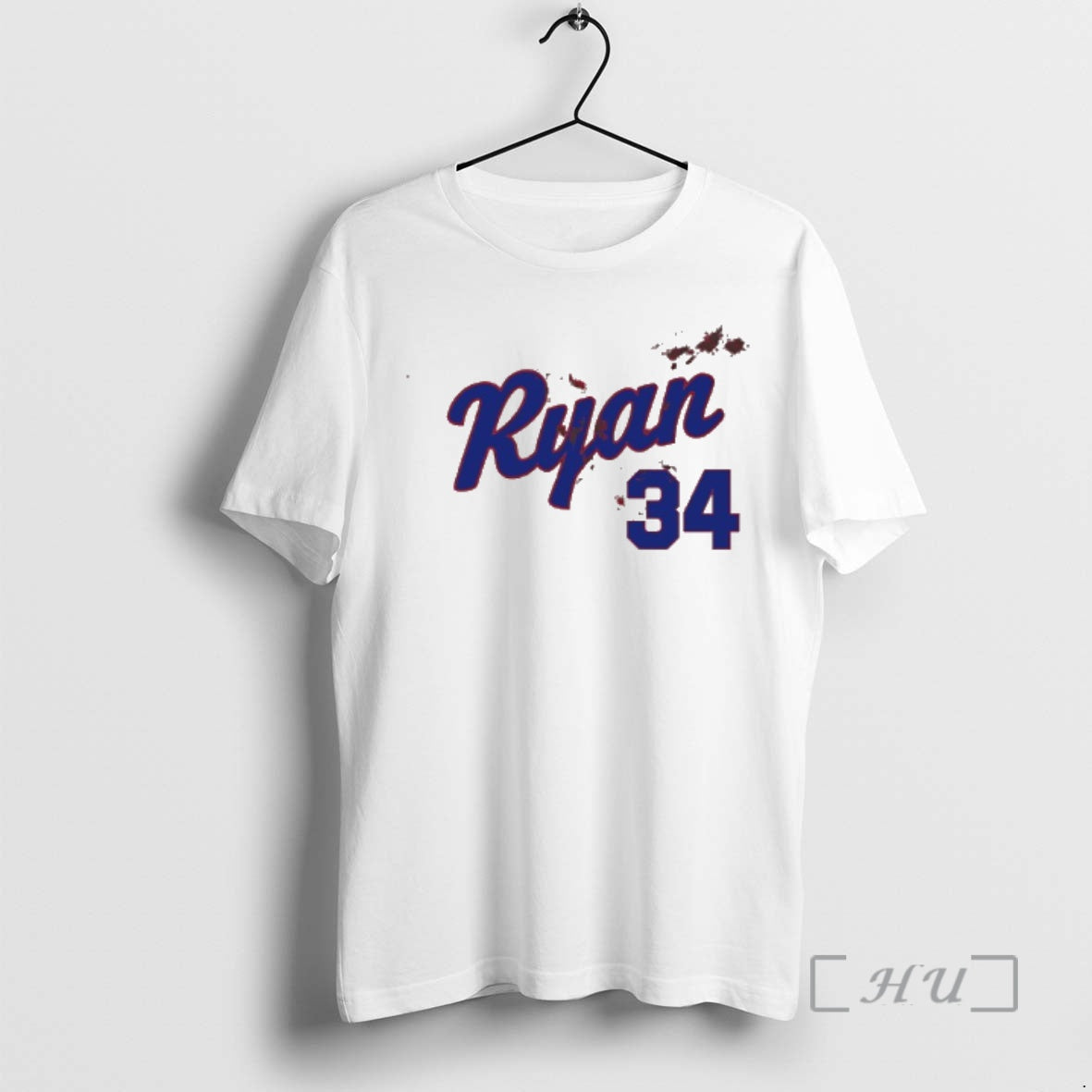 Officials Nolan Ryan 34 Bloody Unisex T-shirt, Sweatshirt, Hoodie, Long Sleeve Tee - T-Shirt, Sweatshirt, Hoodie