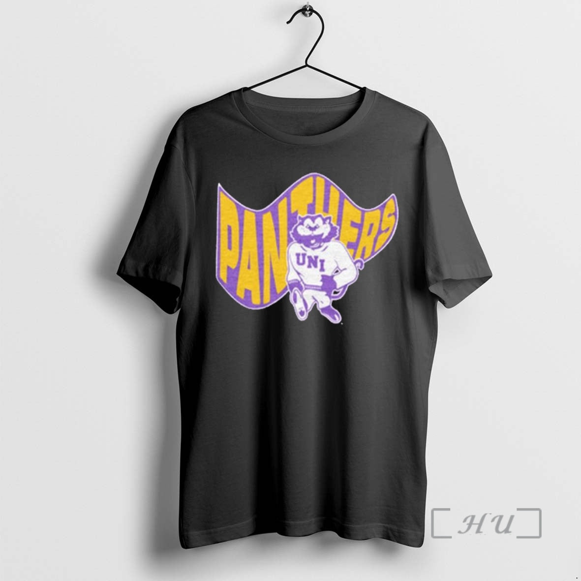 Officials Northern Iowa Panthers Waving Flag Unisex T-shirt, Sweatshirt, Hoodie, Long Sleeve Tee - T-Shirt, Sweatshirt, Hoodie