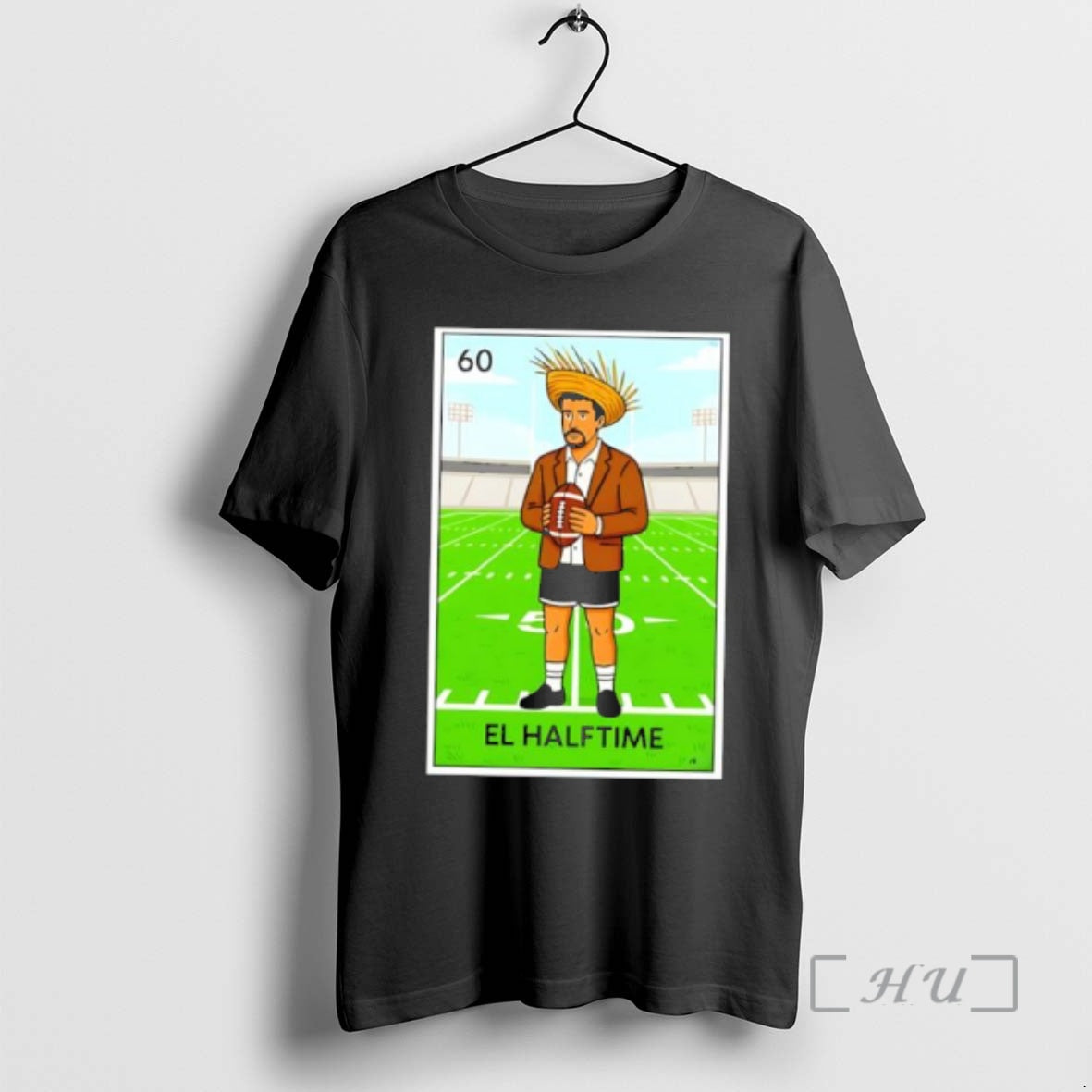 Officials Number 60 El Halftime Loteria Card Style Mexican Footballer Character Premium T Shirts Sweater - T-Shirt, Sweatshirt, Hoodie