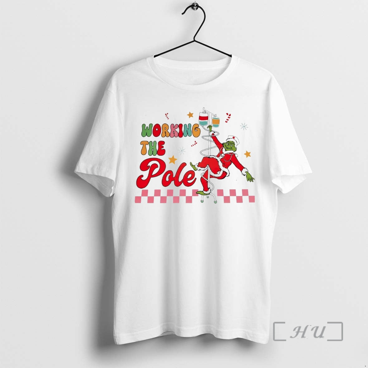 Officials Nurse Grinch Working The Pole Christmas - T-Shirt, Sweatshirt, Hoodie