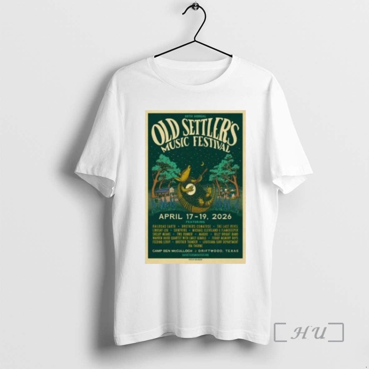 Officials Old Settlers Music Festival Apr 17 19 2026 Camp Ben Mcculloch Premium T Shirts Unisex T-shirt, Sweatshirt, Hoodie, Long Sleeve Tee - T-Shirt, Sweatshirt, Hoodie
