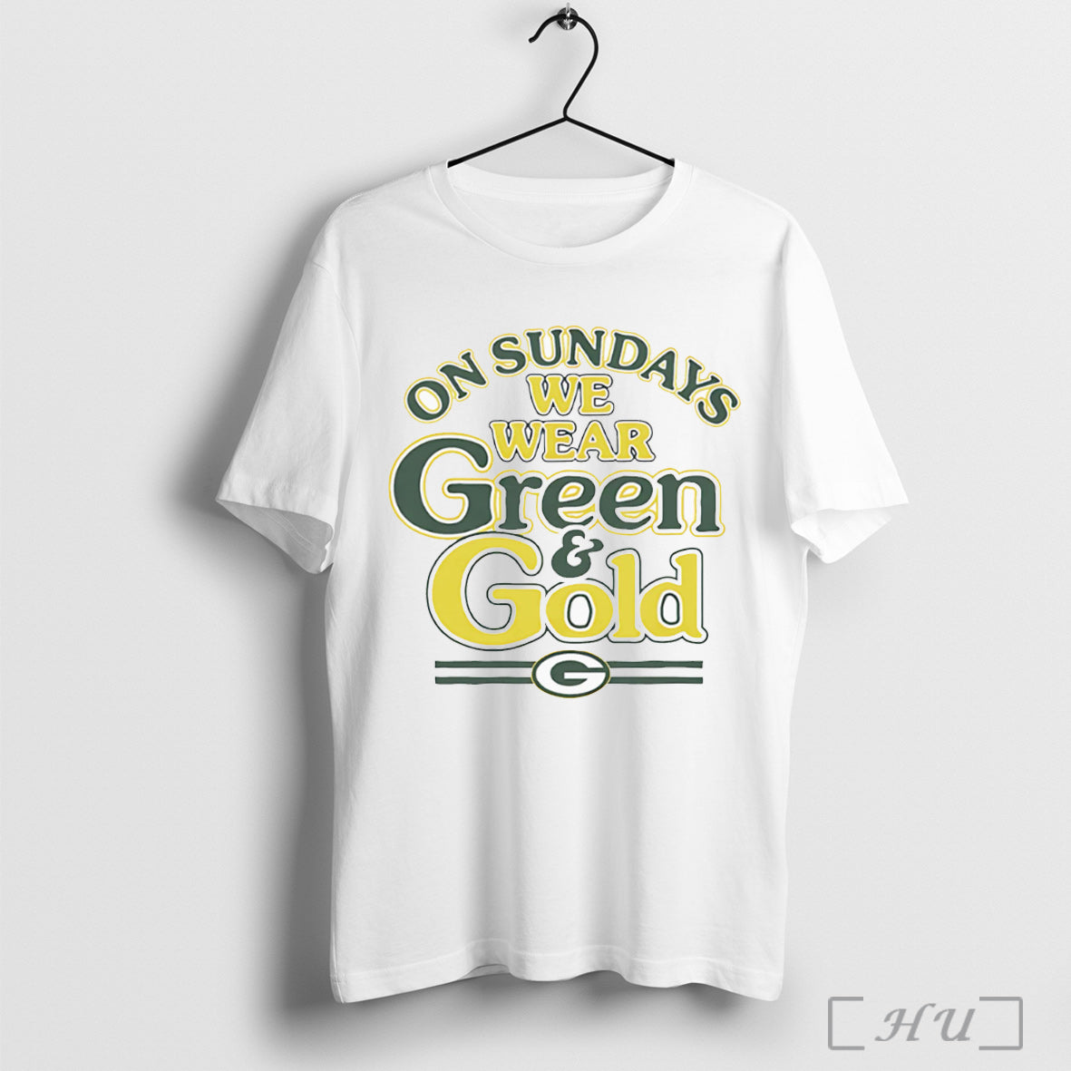 Officials On Sundays We Wear Green And Gold Packers T Shirt Unisex T-shirt, Sweatshirt, Hoodie, Long Sleeve Tee - T-Shirt, Sweatshirt, Hoodie