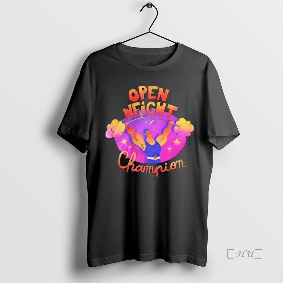 Officials Open Weight Champion Cartoon - T-Shirt, Sweatshirt, Hoodie