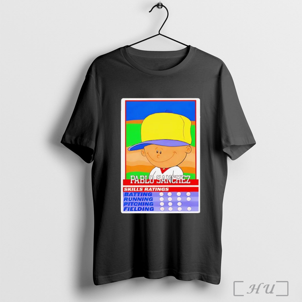 Officials Pablo Sanchez Backyard Baseball Skill Ratings T Shirt Unisex T-shirt, Sweatshirt, Hoodie, Long Sleeve Tee - T-Shirt, Sweatshirt, Hoodie