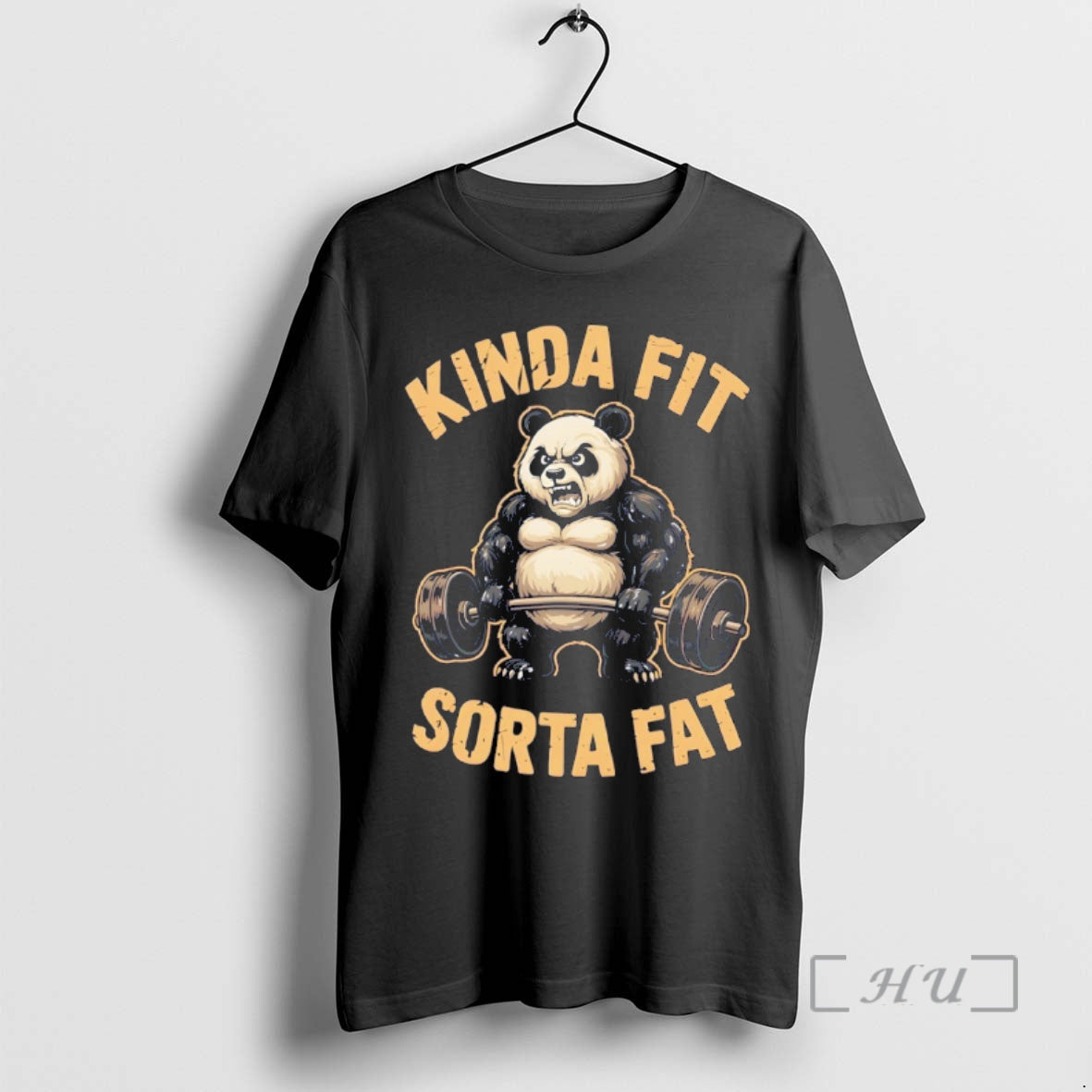 Officials Panda Workout Kinda Fit Sorta Fat - T-Shirt, Sweatshirt, Hoodie