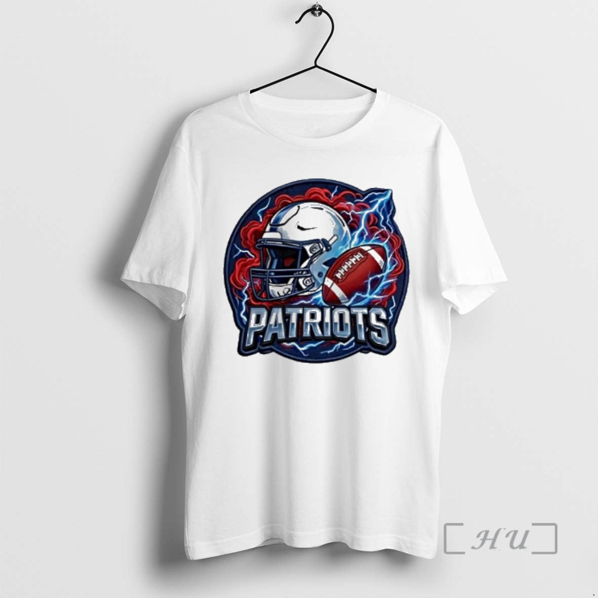 Officials Patriots Football Helmet Lightning Bolt Red Smoke Badge - T-Shirt, Sweatshirt, Hoodie
