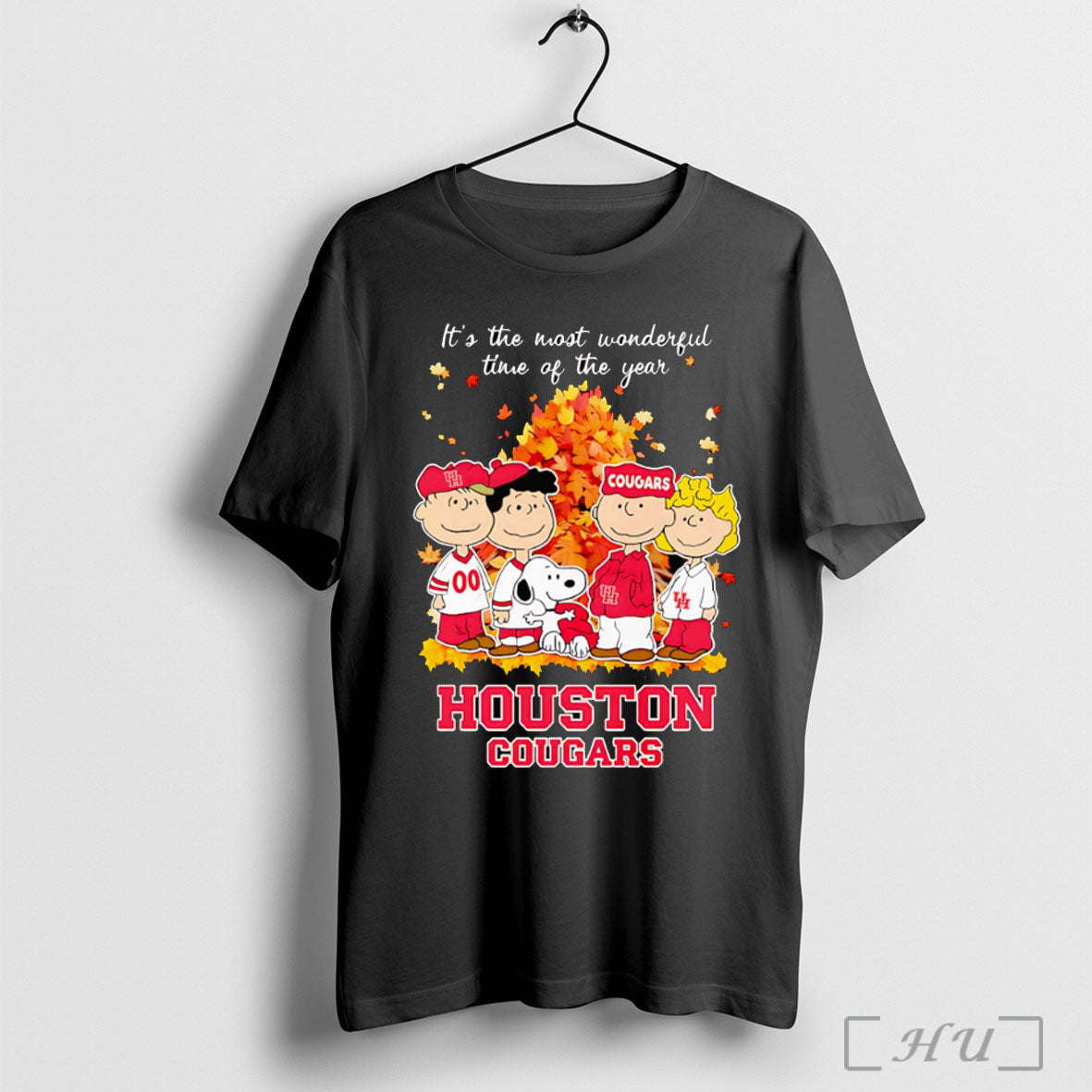 Officials Peanuts Its The Most Wonderful Time Of The Year Houston Cougars T Shirt Unisex T-shirt, Sweatshirt, Hoodie, Long Sleeve Tee - T-Shirt, Sweatshirt, Hoodie