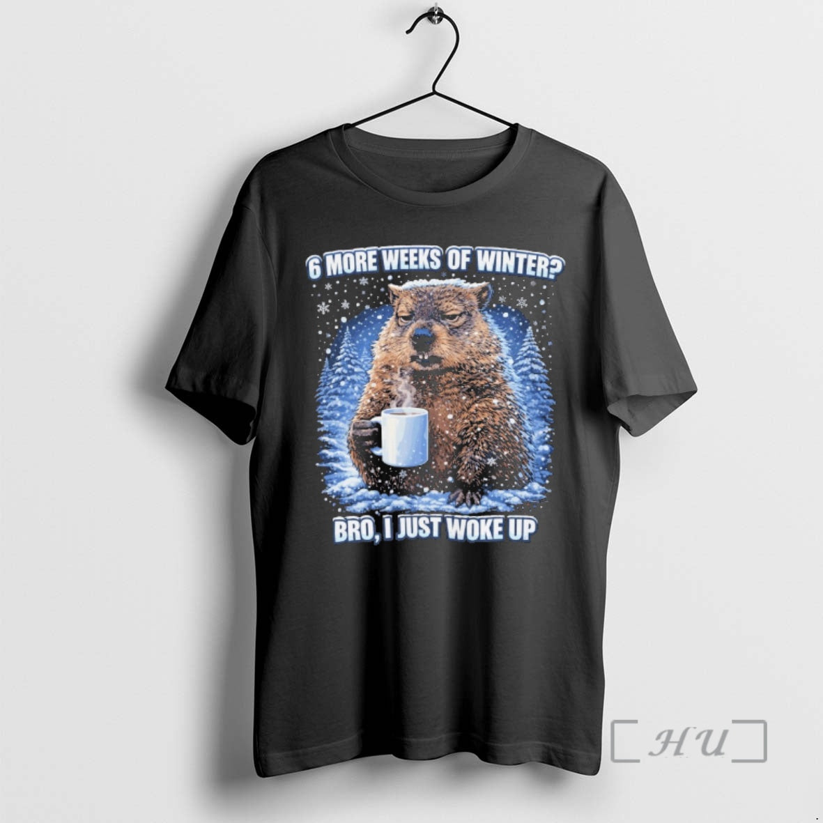 Officials Phil Groundhog 6 More Weeks Of Winter Bro I Just Woke Up Premium - T-Shirt, Sweatshirt, Hoodie