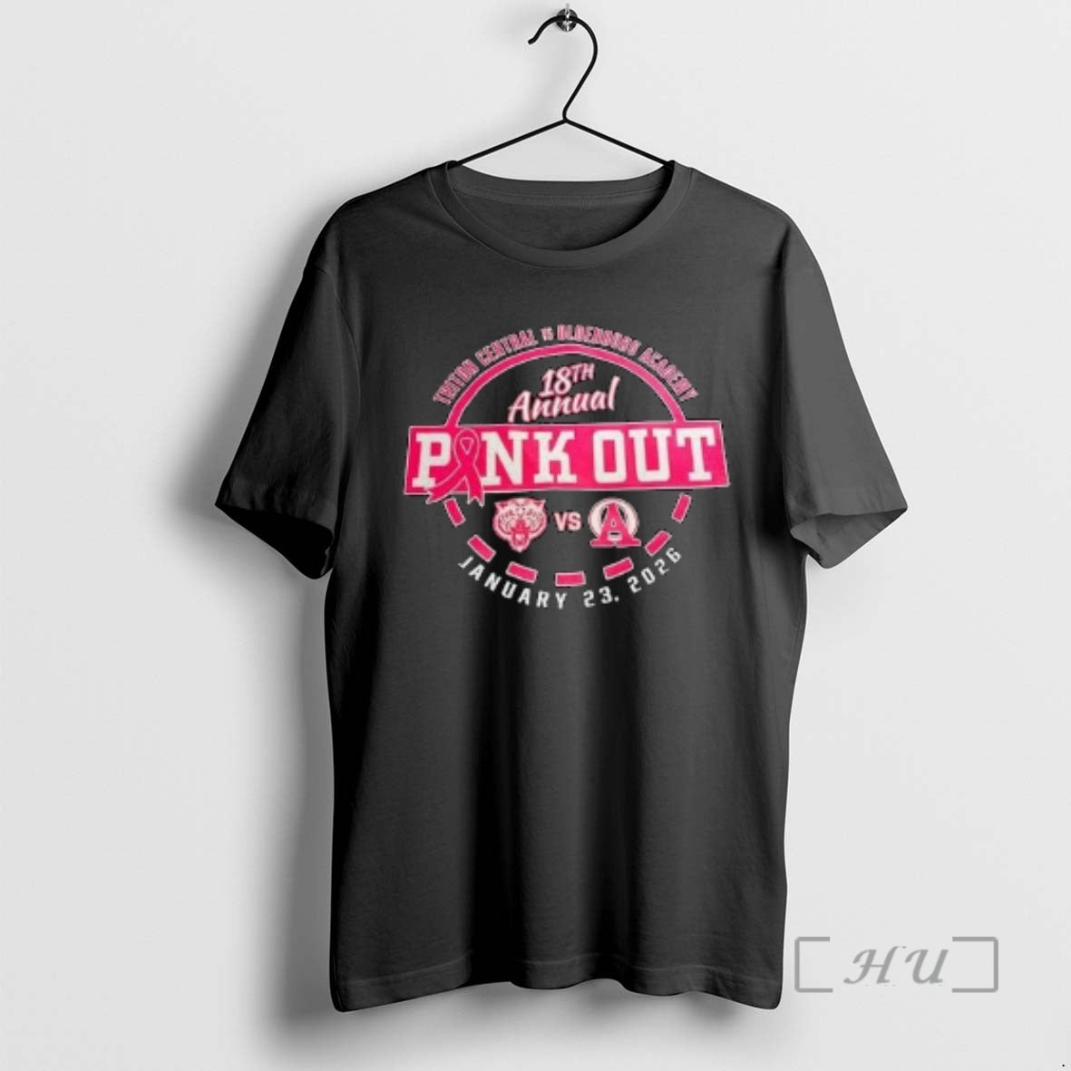 Officials Pink Out Triton Central Vs Oldenburg Academy 18th Annual 2026 Circle Black Premium - T-Shirt, Sweatshirt, Hoodie