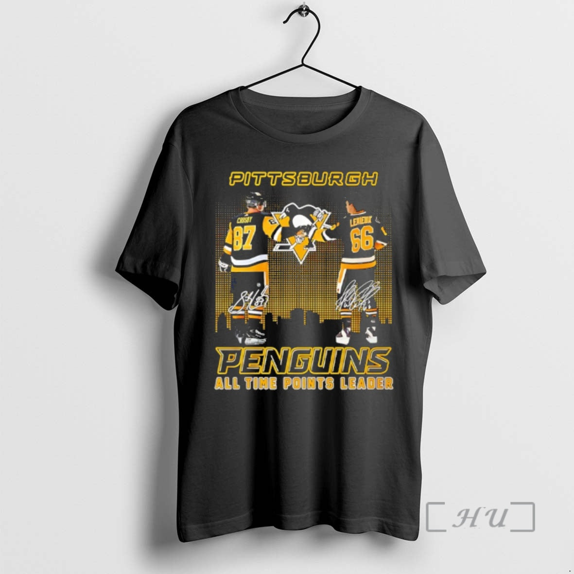 Officials Pittsburgh Penguins All Time Points Leader City Skyline - T-Shirt, Sweatshirt, Hoodie
