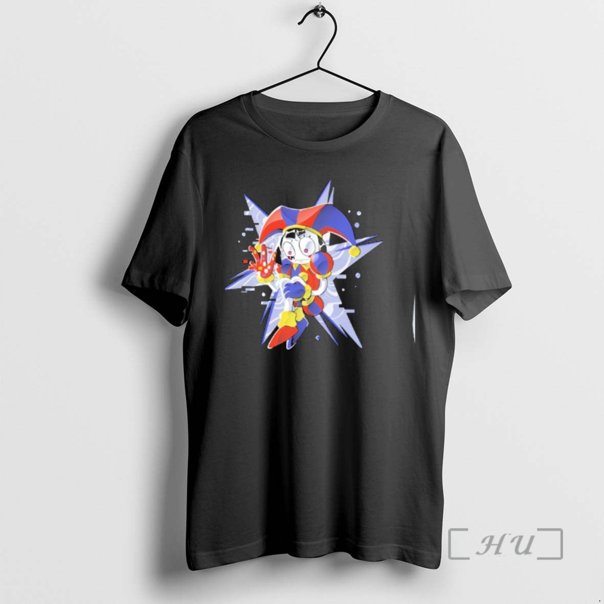 Officials Pixel Jester Retro Glitch Art - T-Shirt, Sweatshirt, Hoodie