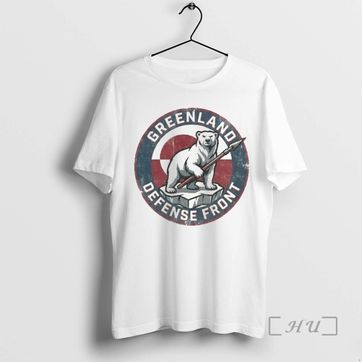 Officials Polar Bear Greenland Defense Front Hands Off Greenland Logo - T-Shirt, Sweatshirt, Hoodie
