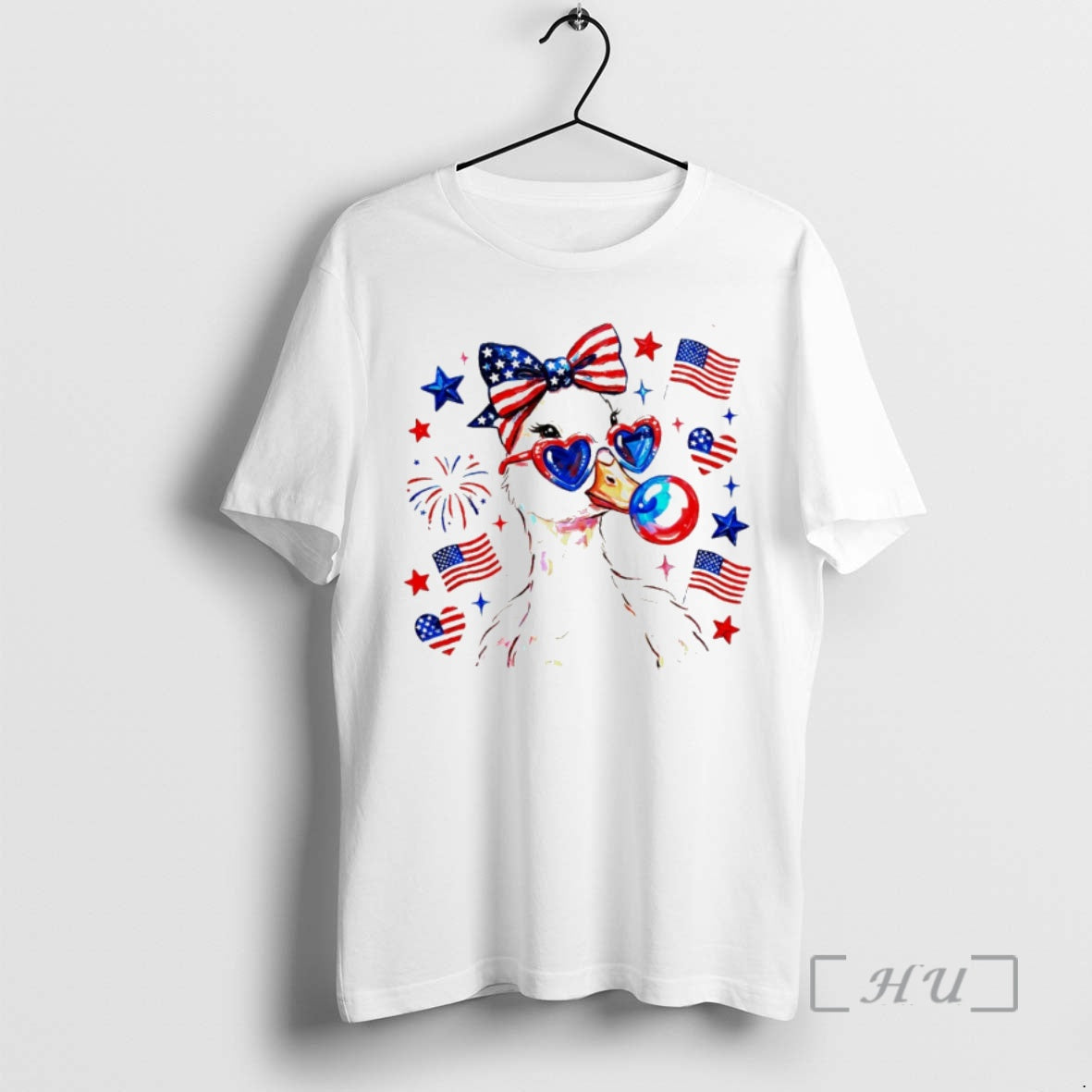 Officials Preppy Patriotic Goose Coquette Fourth Of July Unisex T-shirt, Sweatshirt, Hoodie, Long Sleeve Tee - T-Shirt, Sweatshirt, Hoodie