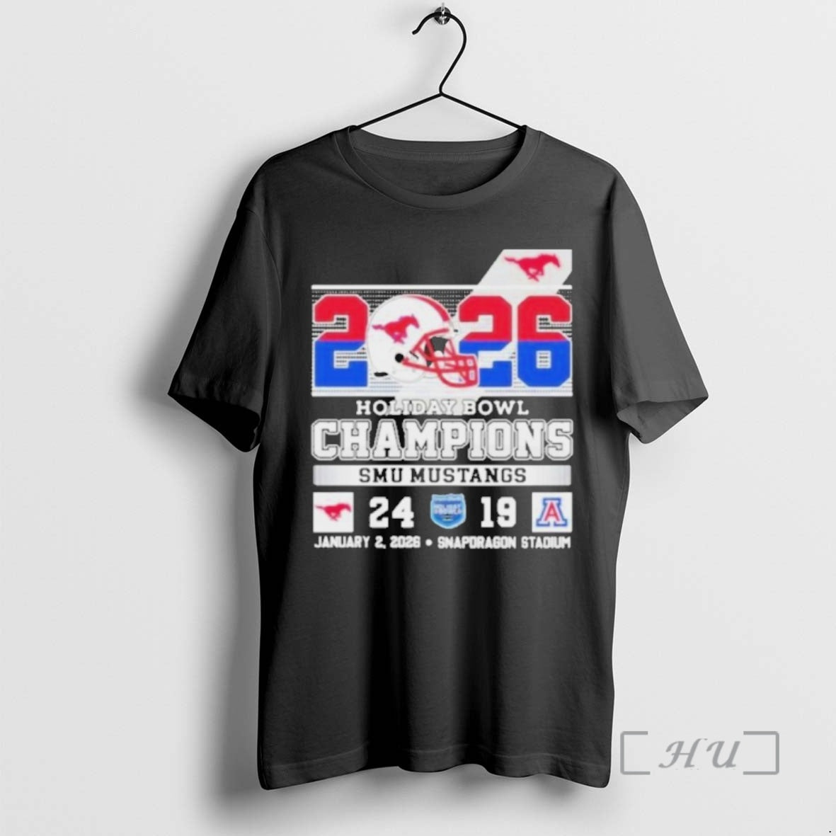 Officials Pretty Smu Mustangs Beat Arizona Wildcats At Holiday Bowl Champions 2026 Premium T Shirts - T-Shirt, Sweatshirt, Hoodie