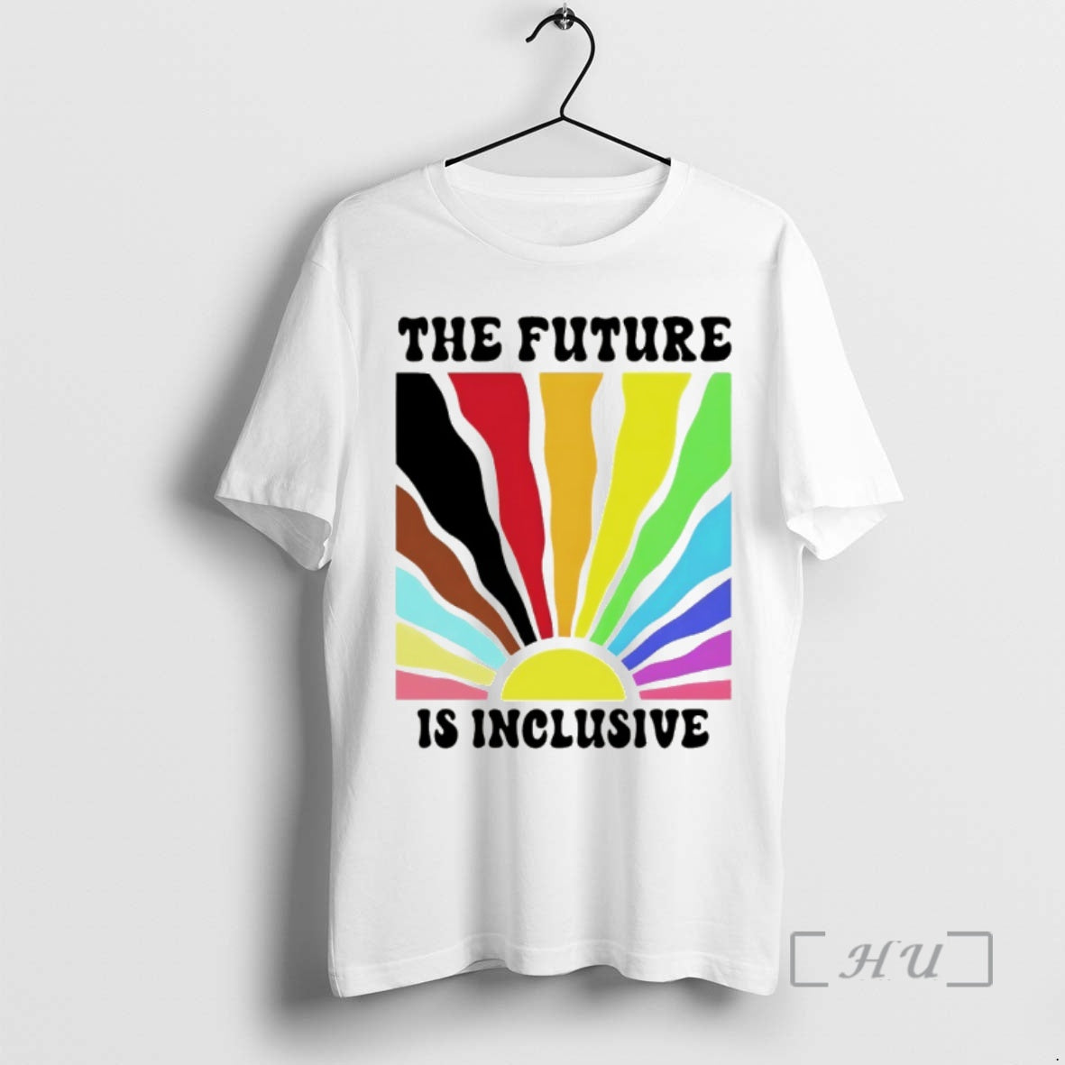 Officials Pride Future Is Inclusive Full Color Unisex T-shirt, Sweatshirt, Hoodie, Long Sleeve Tee - T-Shirt, Sweatshirt, Hoodie