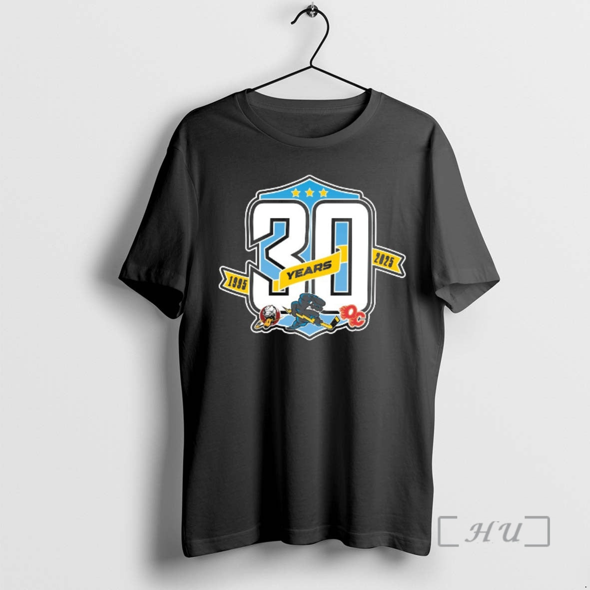 Officials Quad City Storm Hockey Team 30 Years 1995 2025 Logo Premium T Shirts Sweater Unisex T-shirt, Sweatshirt, Hoodie, Long Sleeve Tee - T-Shirt, Sweatshirt, Hoodie