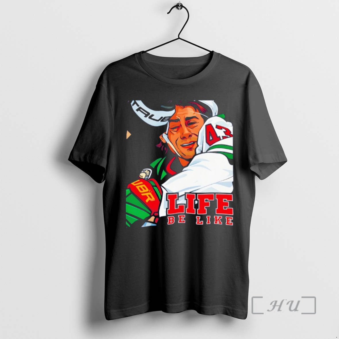 Officials Quinn Hughes Minnesota Wild Life Be Like A Punch In The Face Premium - T-Shirt, Sweatshirt, Hoodie