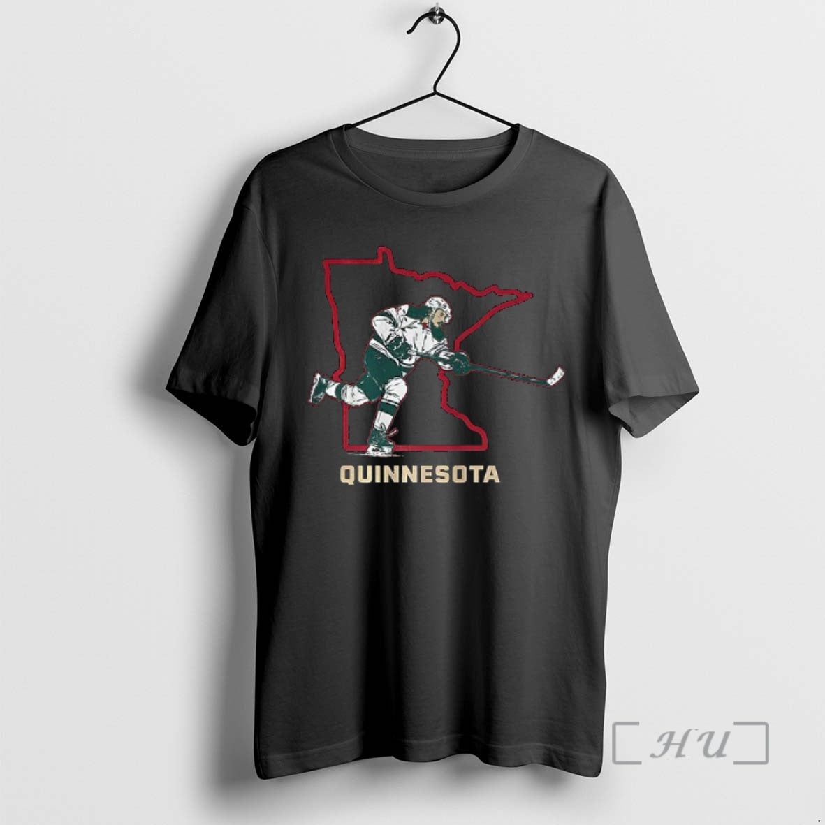 Officials Quinn Hughes Minnesota Wild Nhl Quinnesota State Border - T-Shirt, Sweatshirt, Hoodie