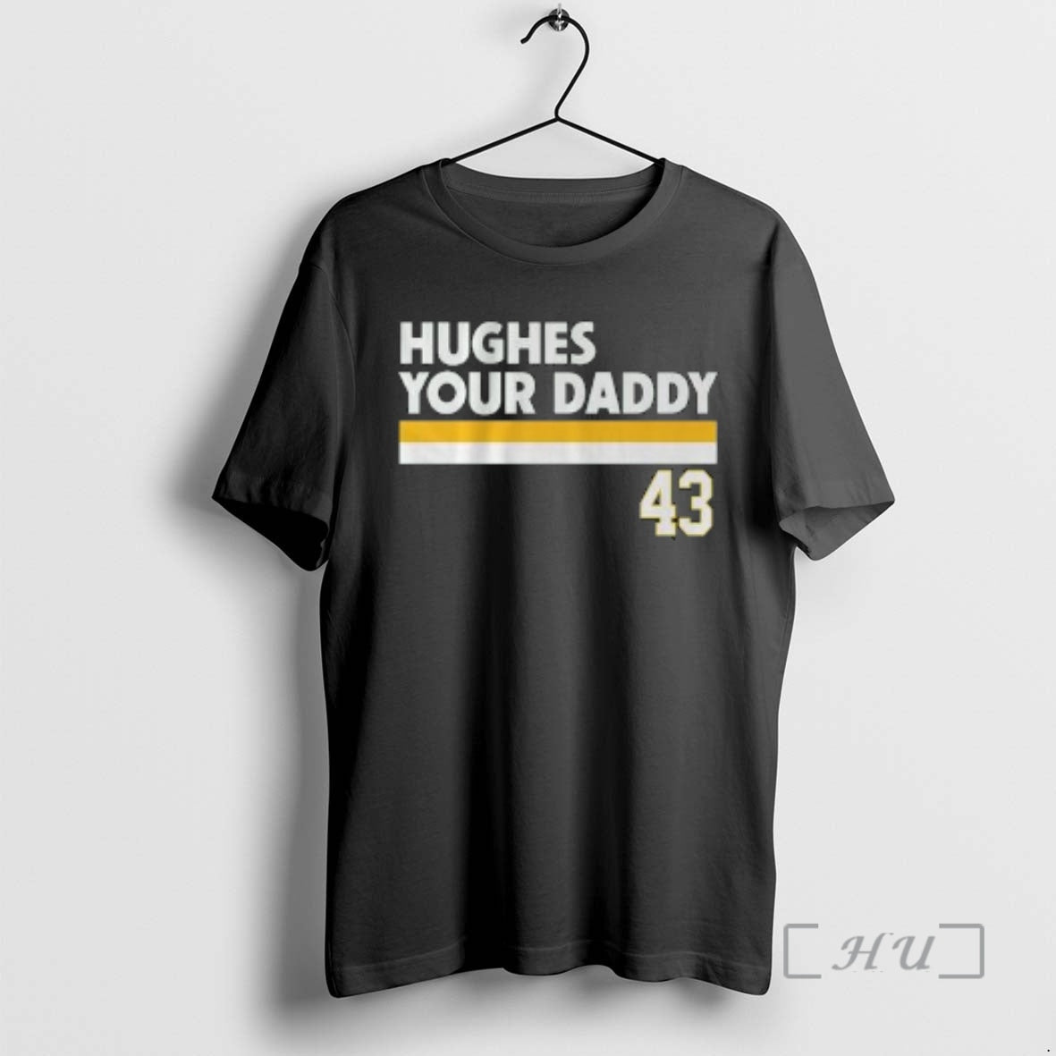 Officials Quinn Hughes Your Daddy Circle Black - T-Shirt, Sweatshirt, Hoodie
