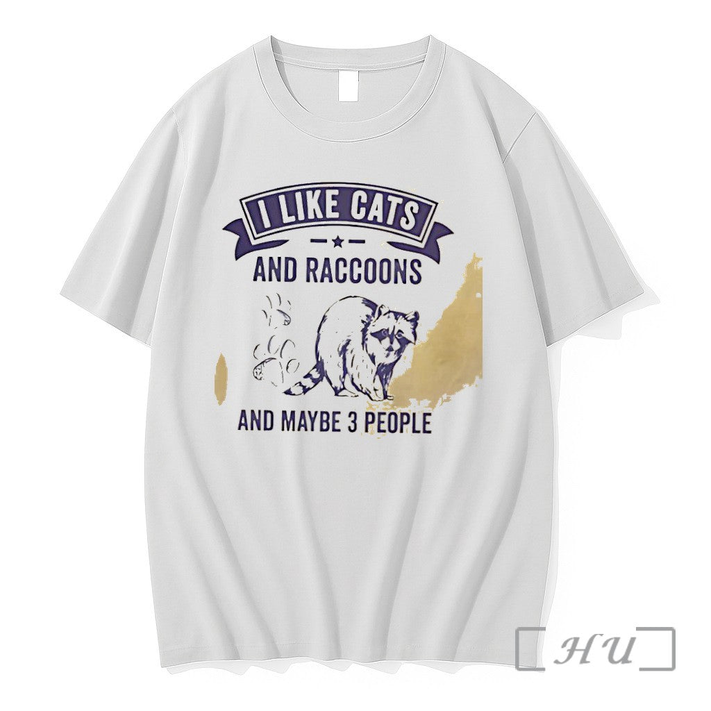 Officials Raccoon I Like Cats And Raccoons Maybe 3 - Adult & Kids T-Shirts, Sweatshirts & Hoodies apparel design preview 1