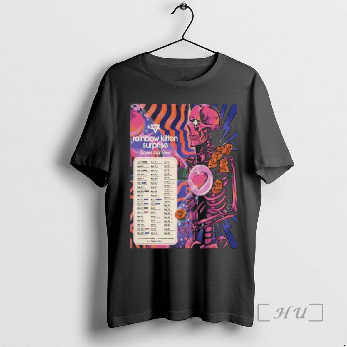 Officials Rainbow Kitten Surprise Tour Bones 2026 - T-Shirt, Sweatshirt, Hoodie