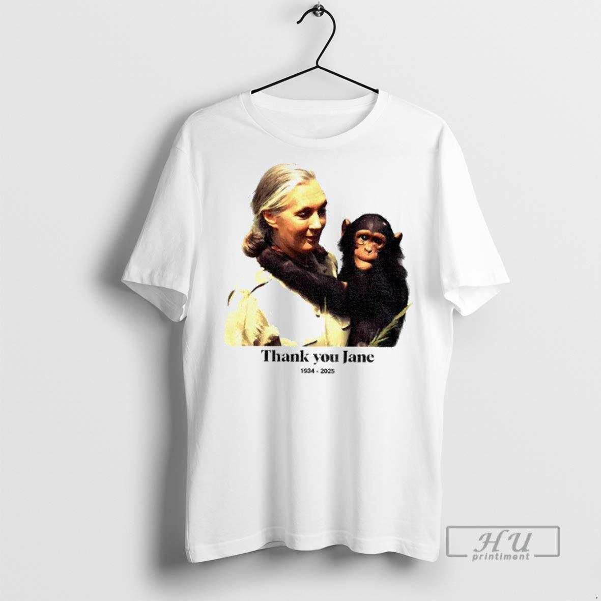 Officials Remember Jane Goodall Thank You Jane Rip 1934 2025 T Shirts Unisex T-shirt, Sweatshirt, Hoodie, Long Sleeve Tee - T-Shirt, Sweatshirt, Hoodie