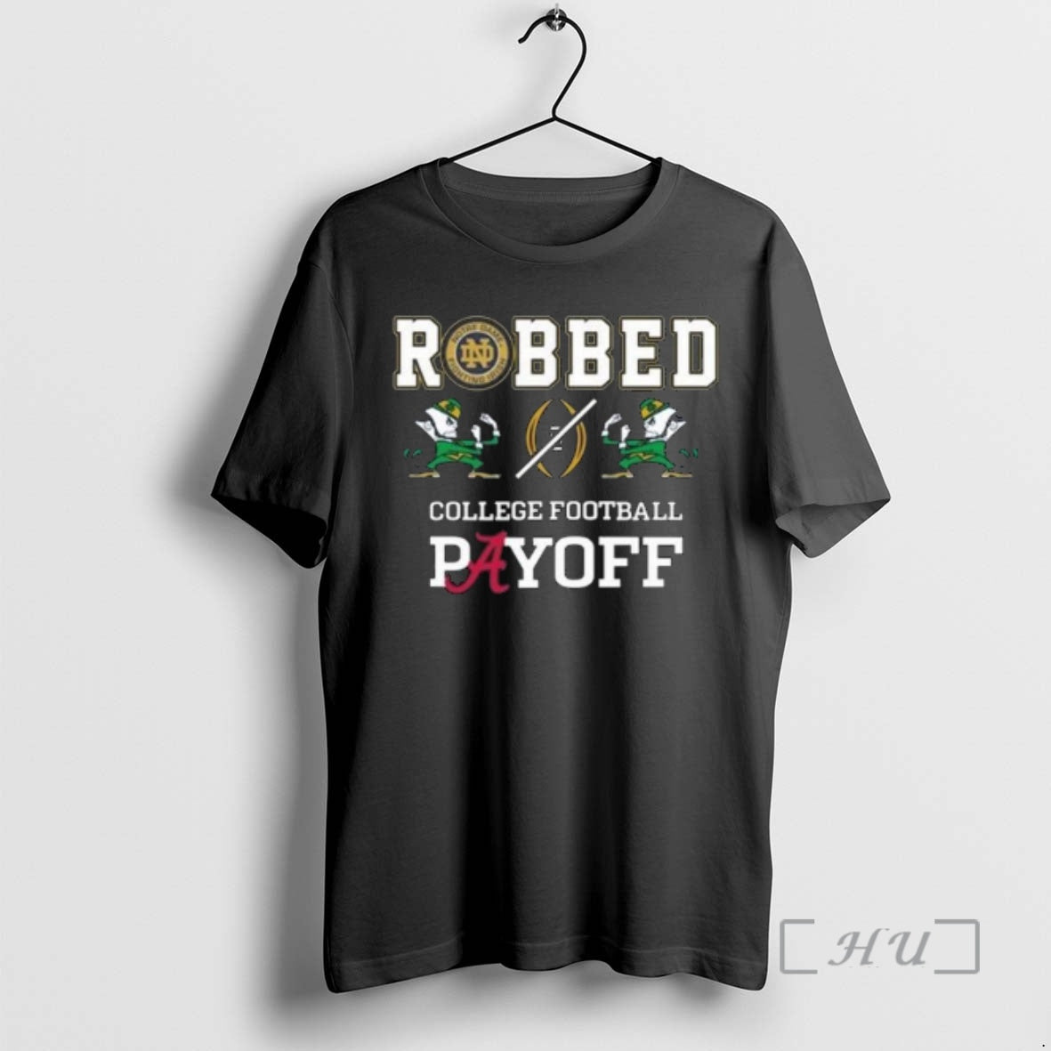 Officials Robbed College Football Playoff Notre Dame Fighting Irish 2025 - T-Shirt, Sweatshirt, Hoodie