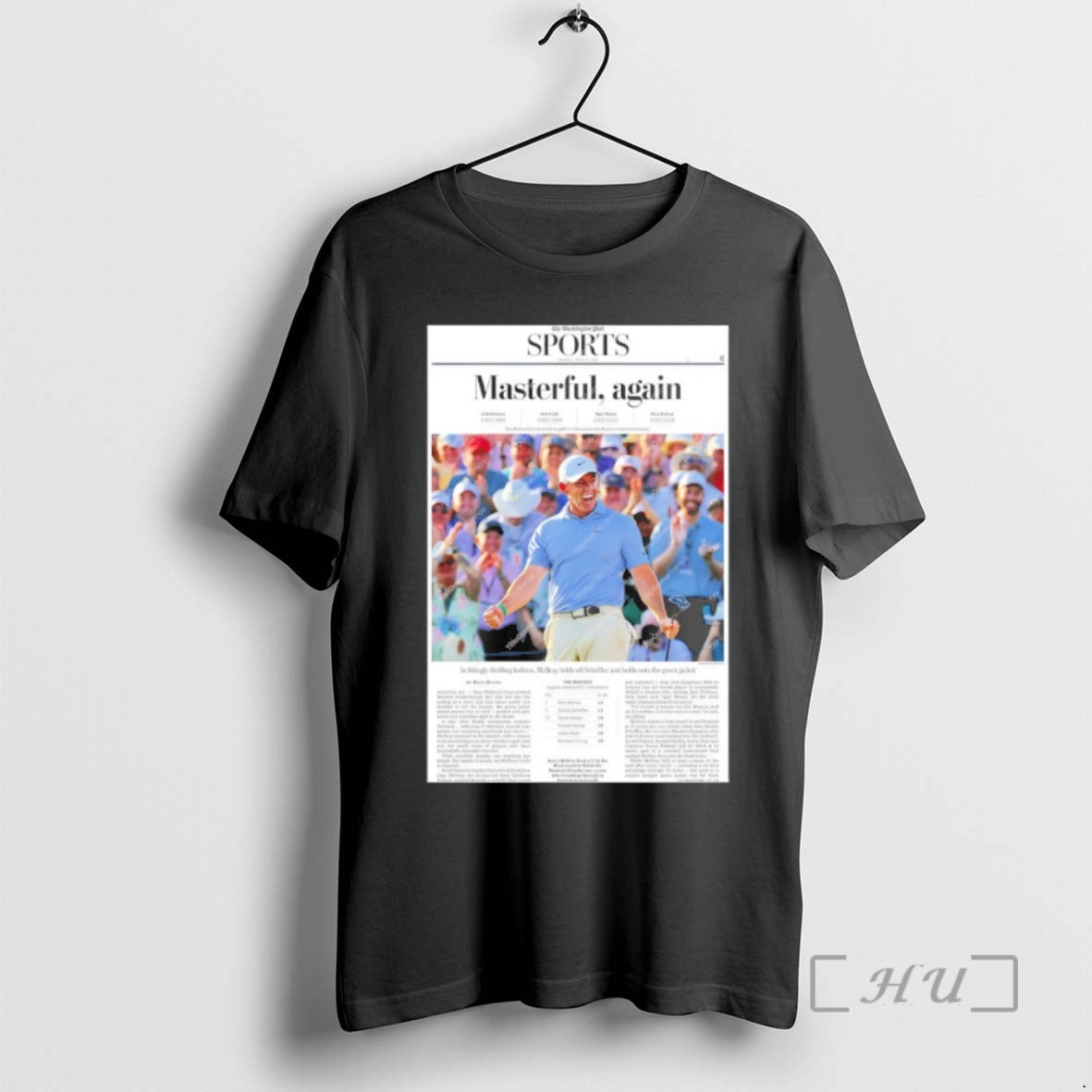Officials Rory Mcilroy Repeat Victory Framed Newspaper 2026 Masters Tournament Masterful Premium T Shirts Sweater - T-Shirt, Sweatshirt, Hoodie