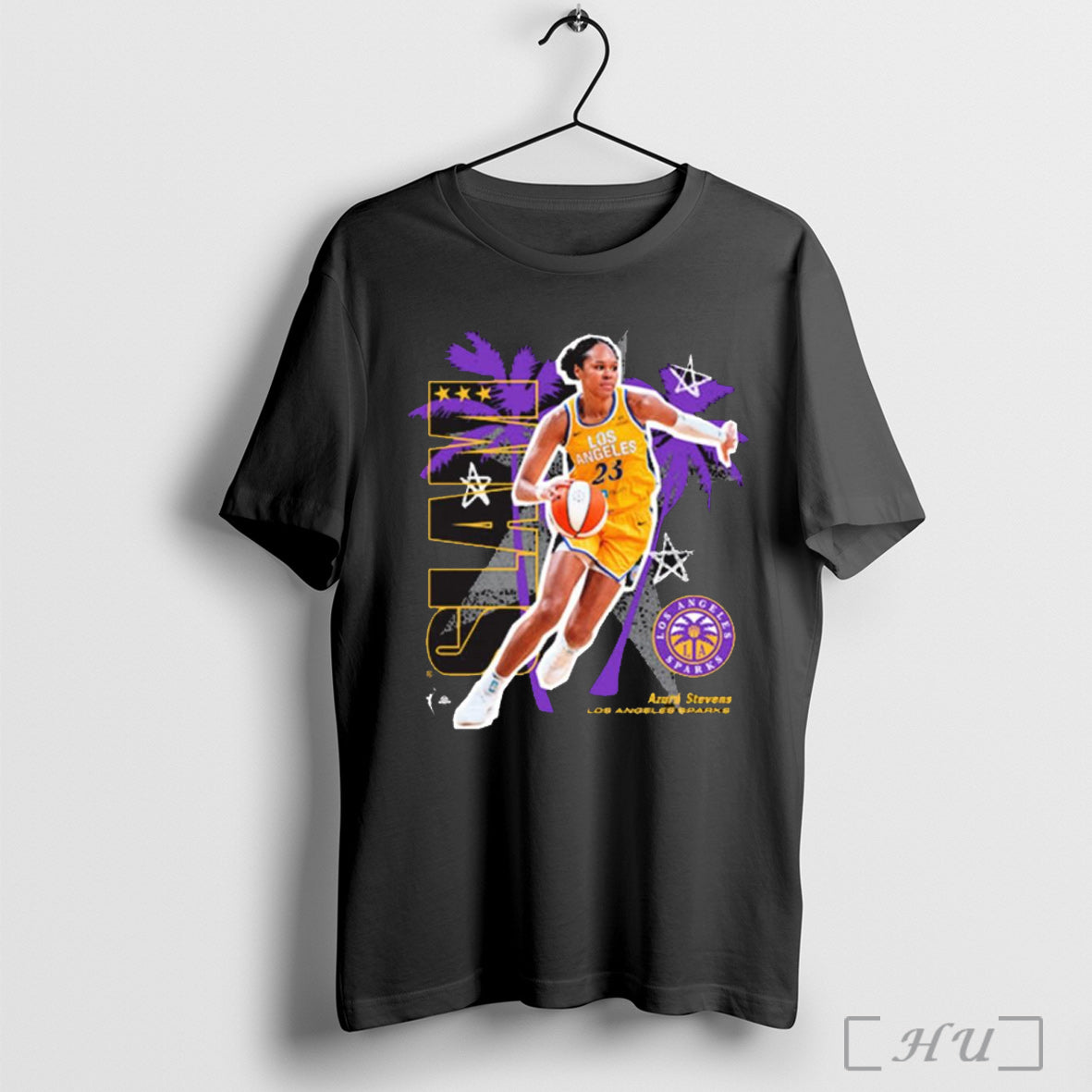 Officials Slam X Los Angeles Sparks Basketball Azura Stevens Graphic 2025 T Shirt Unisex T-shirt, Sweatshirt, Hoodie, Long Sleeve Tee - T-Shirt, Sweatshirt, Hoodie