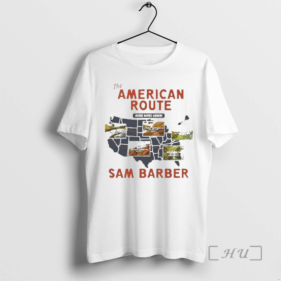 Officials Sam Barber The American Route 2026 Schedule Tour Dates Unisex T-shirt, Sweatshirt, Hoodie, Long Sleeve Tee - T-Shirt, Sweatshirt, Hoodie