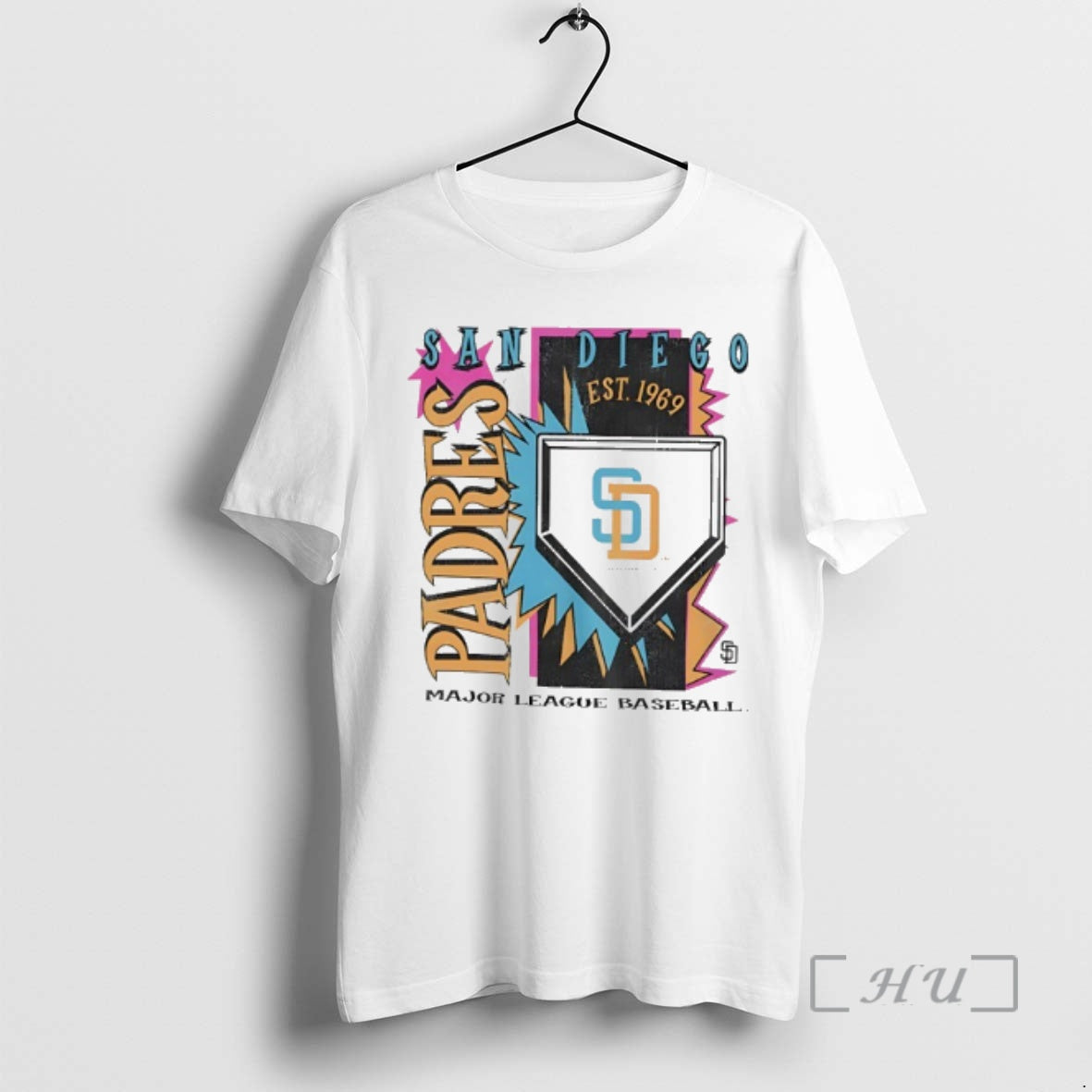 Officials San Diego Padres 1969 Mlb Cooperstown Neon Field Shock Unisex T-shirt, Sweatshirt, Hoodie, Long Sleeve Tee - T-Shirt, Sweatshirt, Hoodie