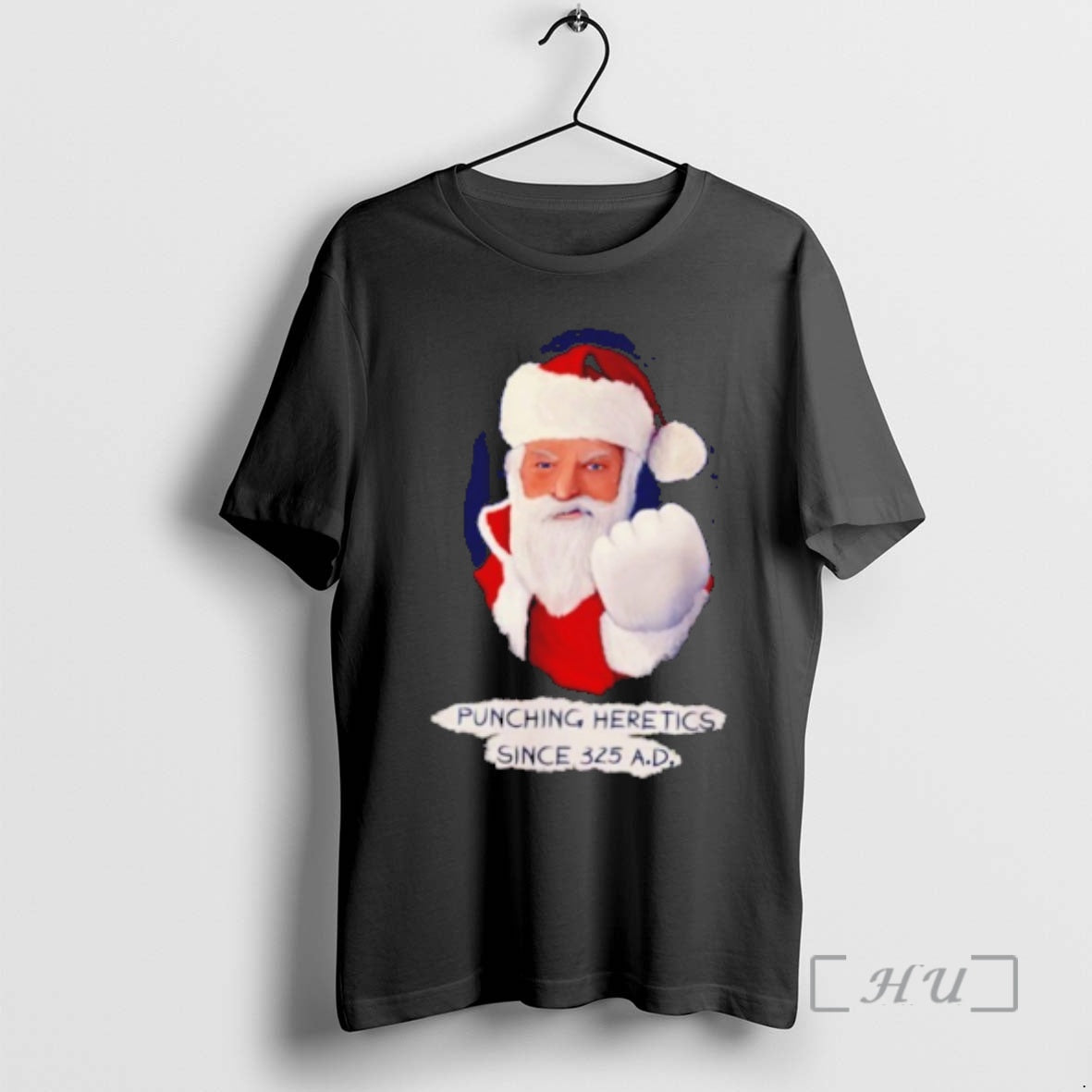 Officials Santa Punching Heretics Since 325 Ad - T-Shirt, Sweatshirt, Hoodie