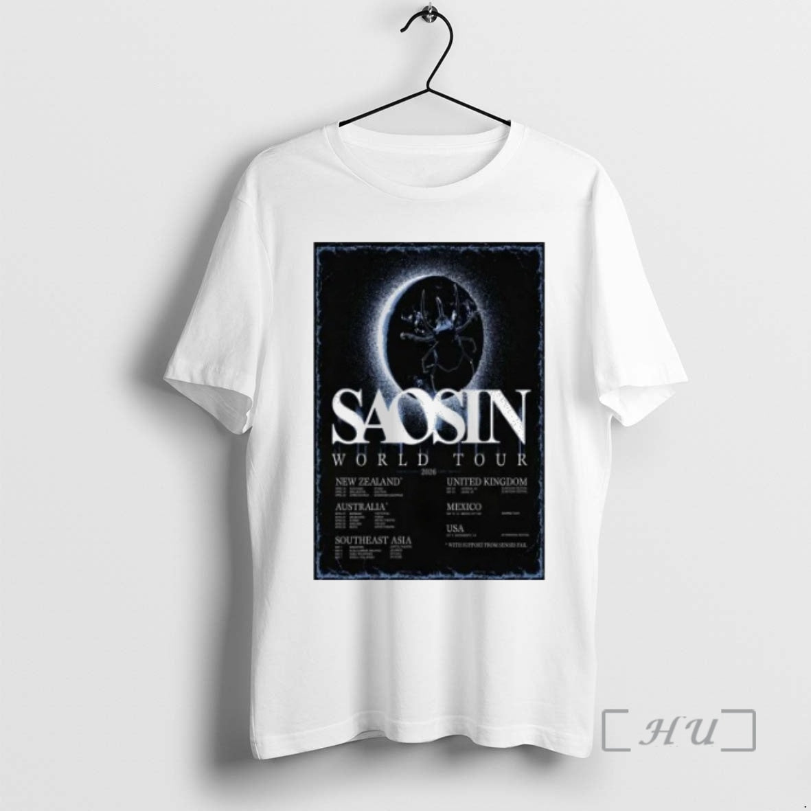 Officials Saosin World Tour 2026 Unisex T-shirt, Sweatshirt, Hoodie, Long Sleeve Tee - T-Shirt, Sweatshirt, Hoodie