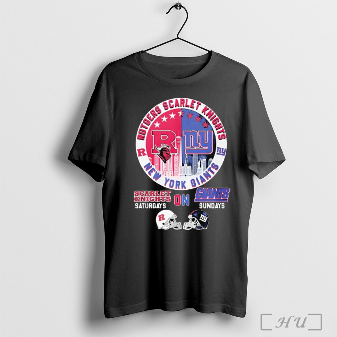 Officials Saturdays The Rutgers Scarlet Knights And Sundays The New York Giants T Shirt Unisex T-shirt, Sweatshirt, Hoodie, Long Sleeve Tee - T-Shirt, Sweatshirt, Hoodie