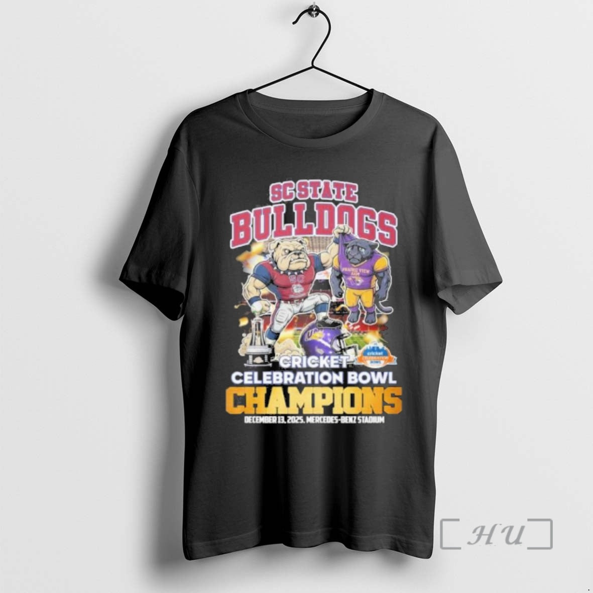 Officials Sc State Bulldogs Beat Prairie View Am Mascot Celebration Bowl Champions Premium T Shirts - T-Shirt, Sweatshirt, Hoodie