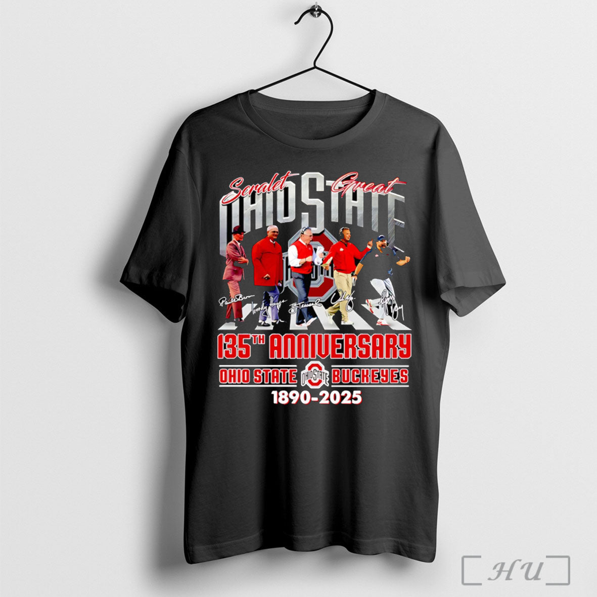 Officials Scarlet Great Ohio State 135th Anniversary 1890 2025 T Shirt Unisex T-shirt, Sweatshirt, Hoodie, Long Sleeve Tee - T-Shirt, Sweatshirt, Hoodie