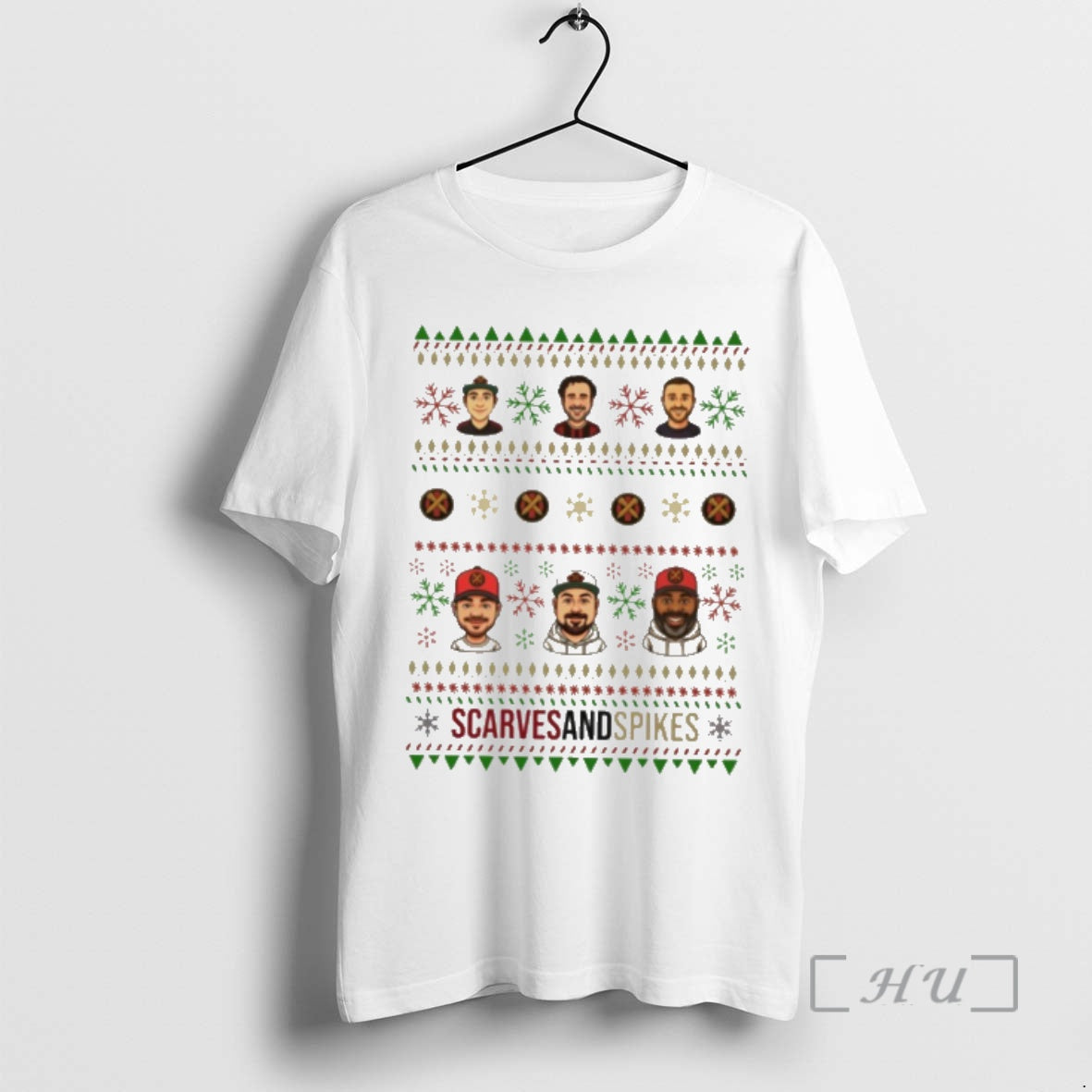 Officials Scarves And Spikes Ugly Christmas Sweat - T-Shirt, Sweatshirt, Hoodie