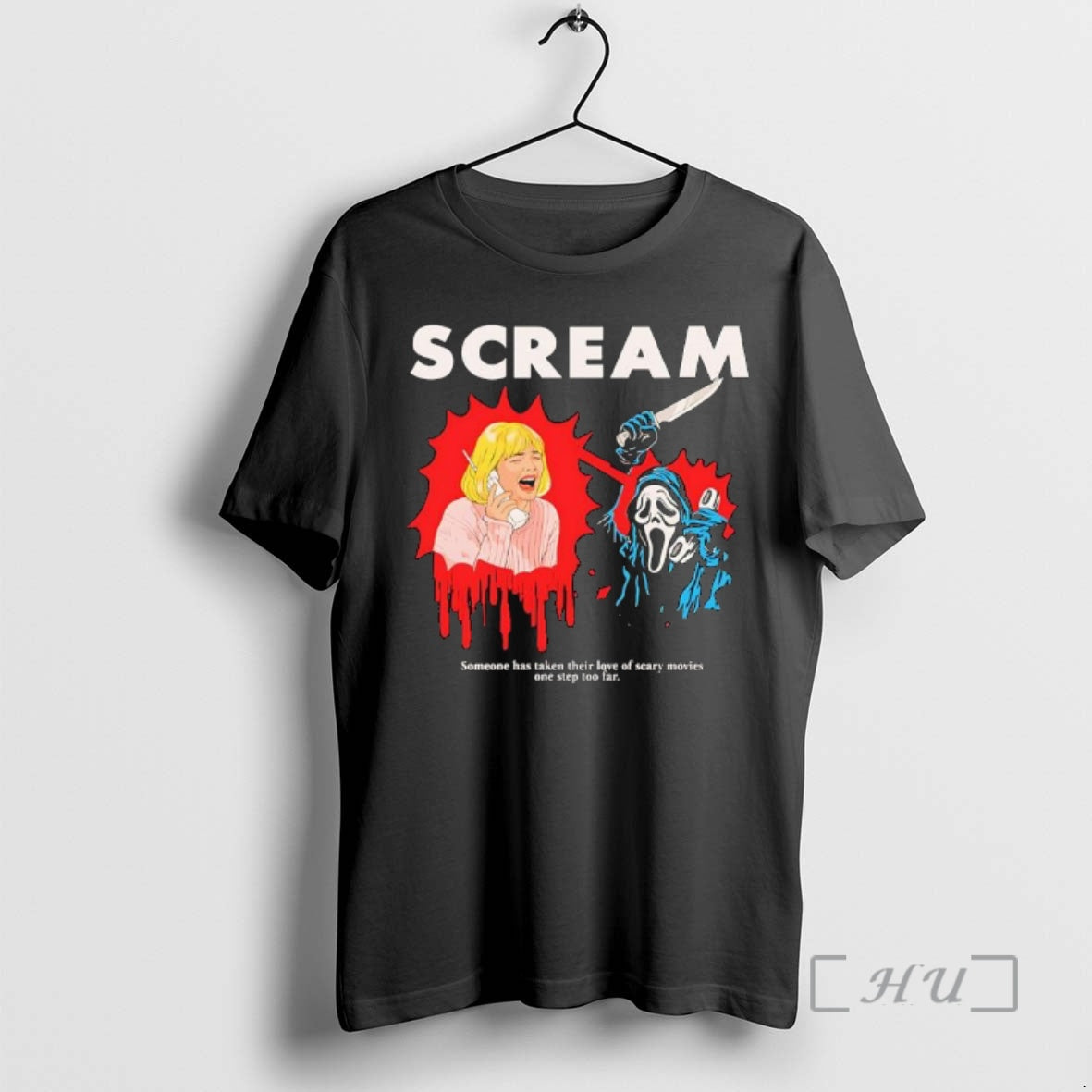 Officials Scream Someone Has Taken Their Love Of Scary Movies One Step Too Far Premium - T-Shirt, Sweatshirt, Hoodie
