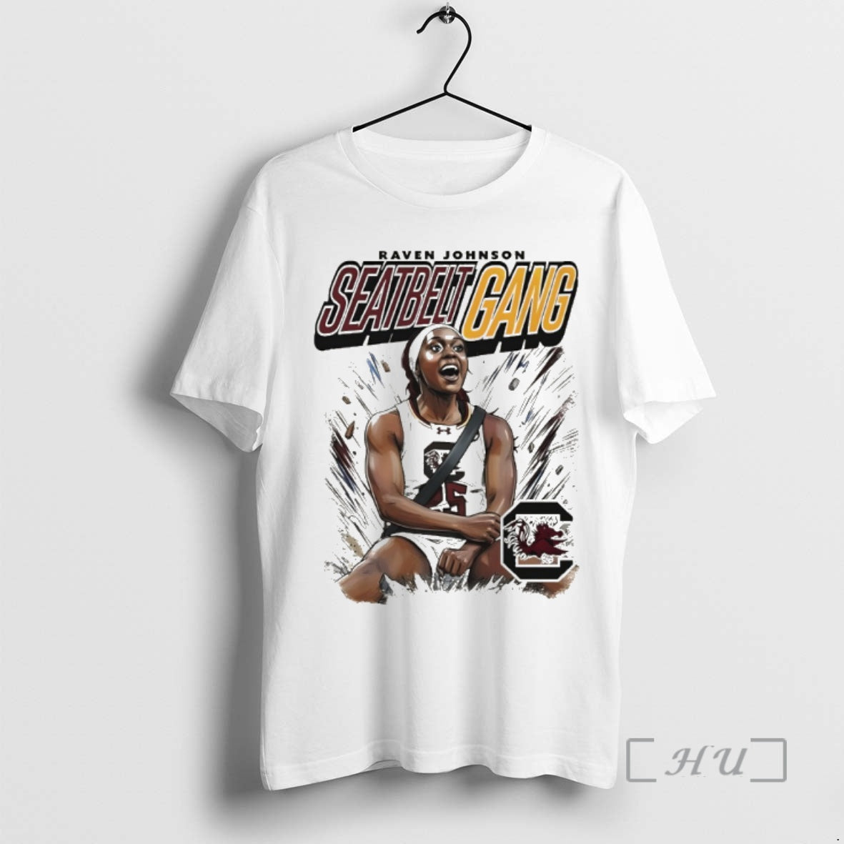 Officials Seatbelt Gang Raven Johnson South Carolina Gamecocks Basketball Unisex T-shirt, Sweatshirt, Hoodie, Long Sleeve Tee - T-Shirt, Sweatshirt, Hoodie