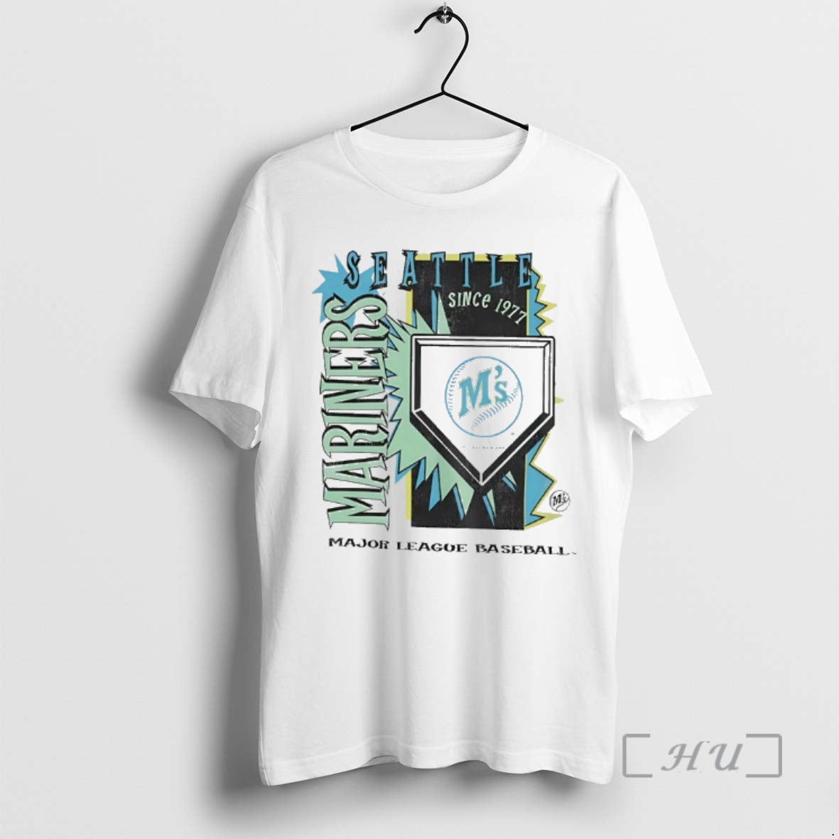 Officials Seattle Mariners 1977 Mlb Cooperstown Neon Field Shock Unisex T-shirt, Sweatshirt, Hoodie, Long Sleeve Tee - T-Shirt, Sweatshirt, Hoodie