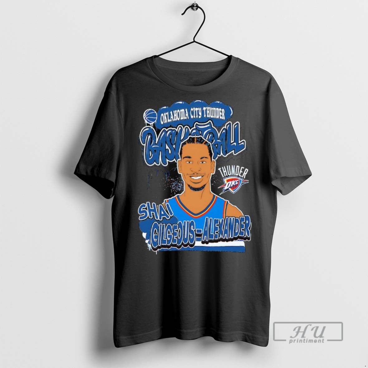Officials Shai Gilgeous Alexander Portrait Caricature Oklahoma City Thunder T Shirts Unisex T-shirt, Sweatshirt, Hoodie, Long Sleeve Tee - T-Shirt, Sweatshirt, Hoodie