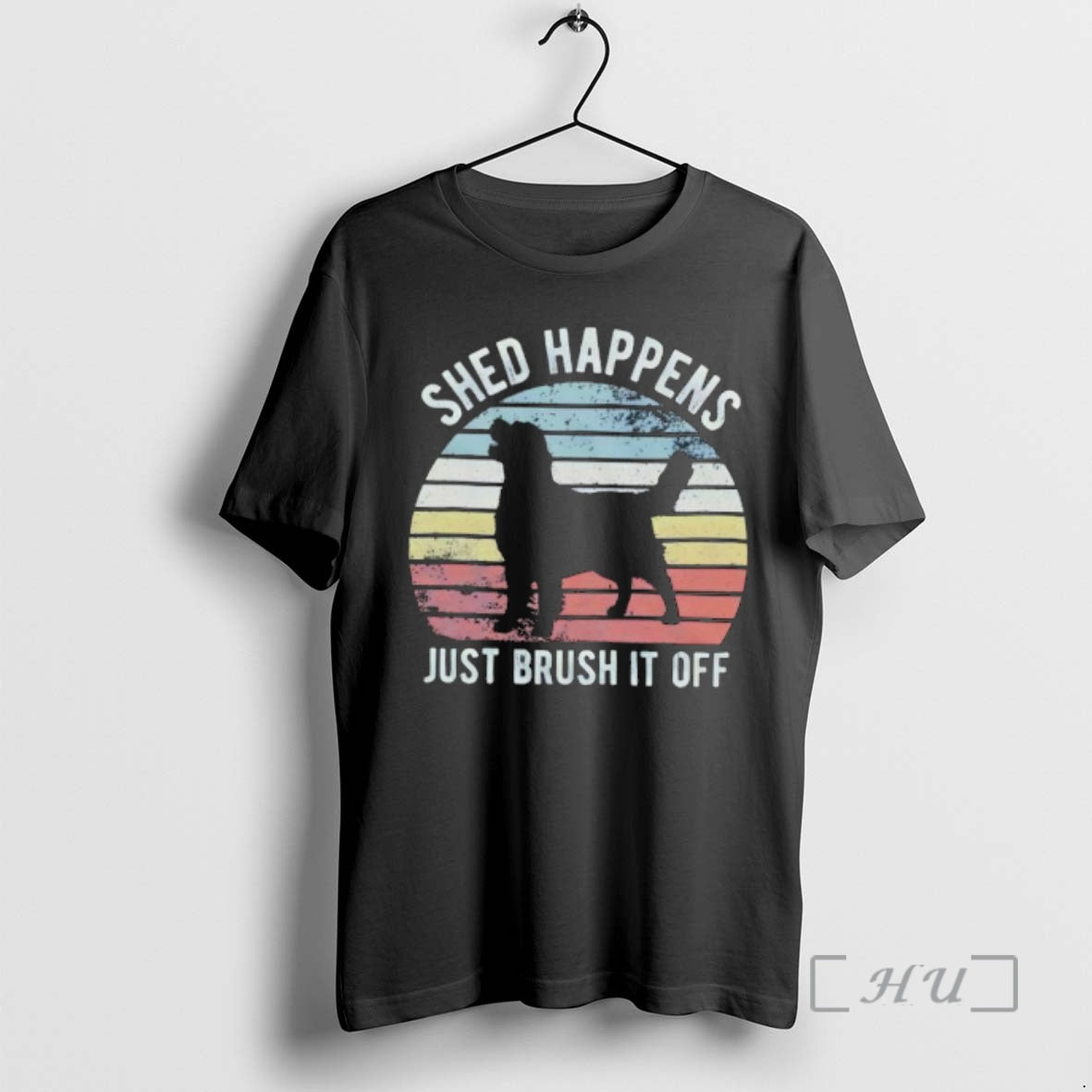 Officials Shed Happens Just Brush It Off Golden Retriever Silhouette - T-Shirt, Sweatshirt, Hoodie