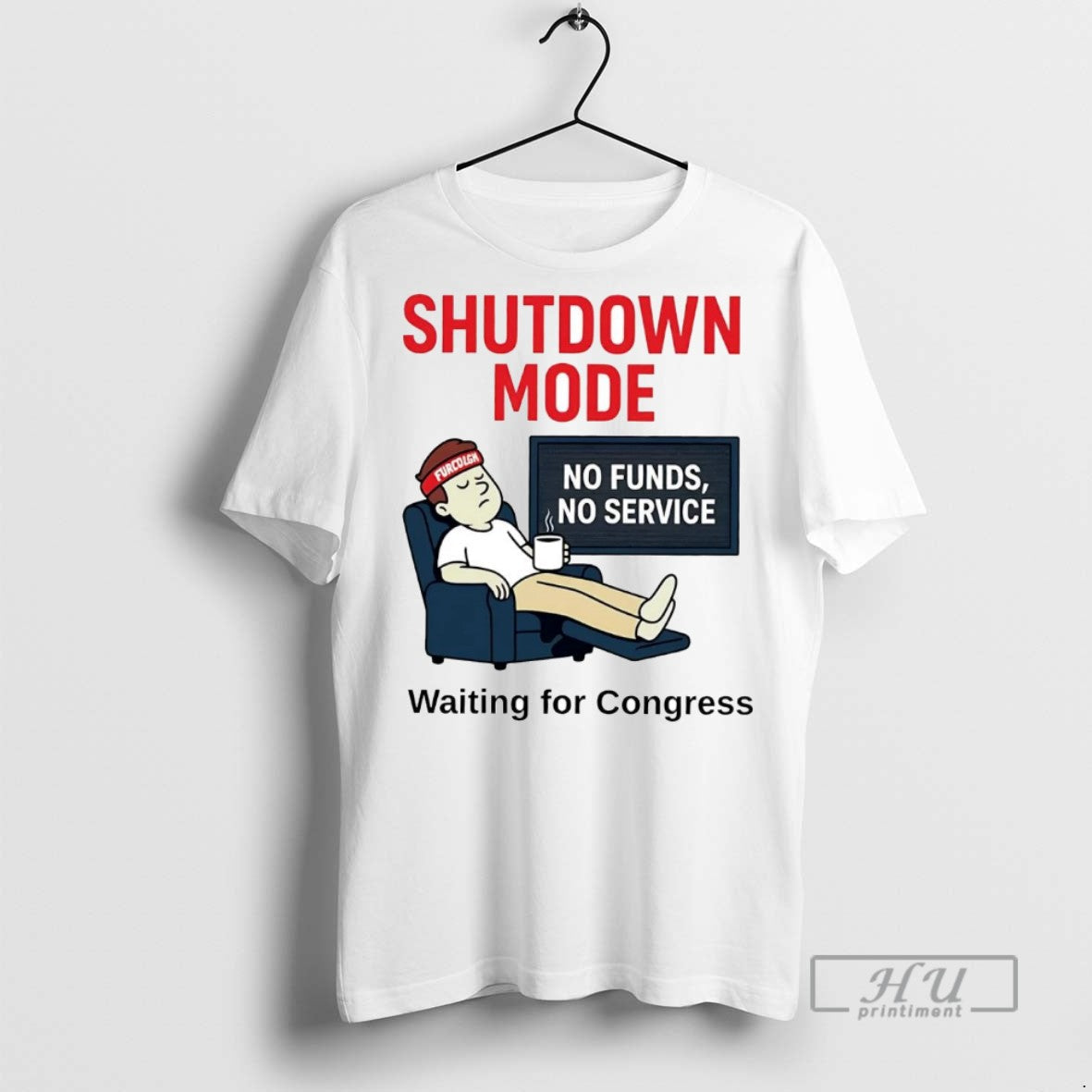Officials Shutdown Mode Waiting For Congress T Shirts Unisex T-shirt, Sweatshirt, Hoodie, Long Sleeve Tee - T-Shirt, Sweatshirt, Hoodie